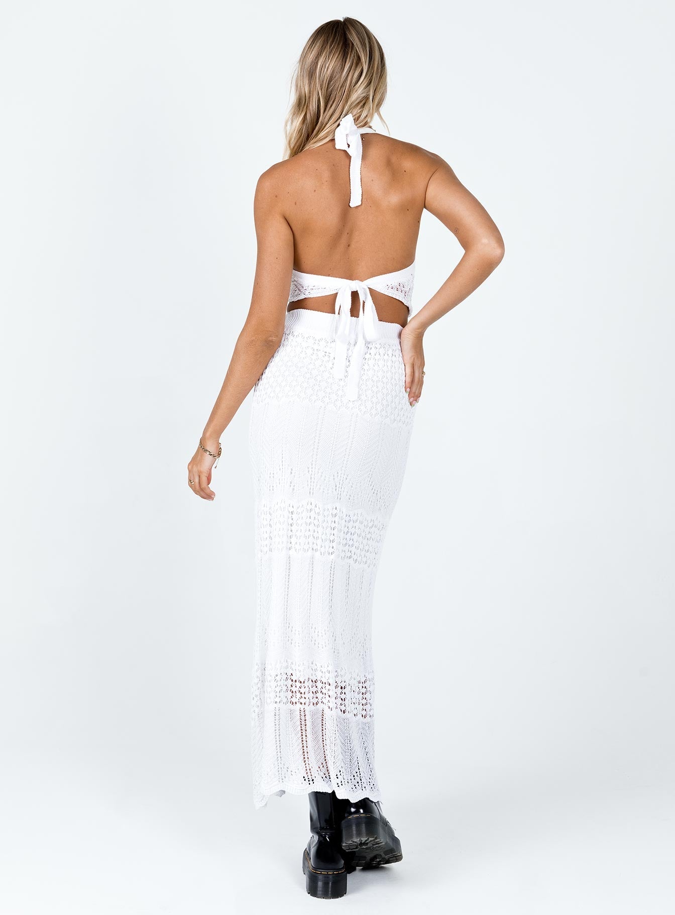 Xander Set White women's skirt set by Ellevoria