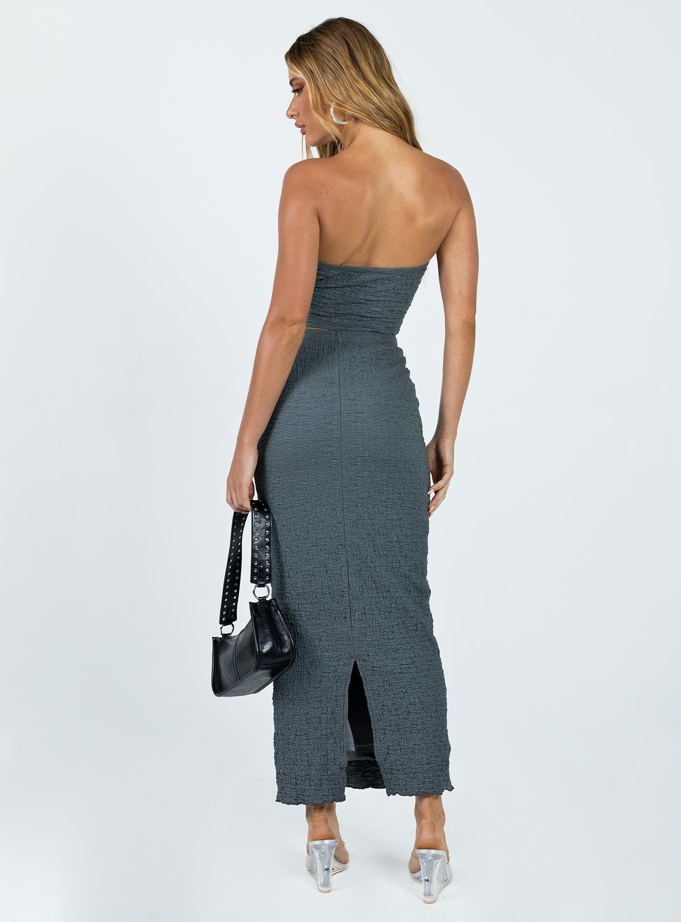 Martha Set Grey women's skirt set by Ellevoria