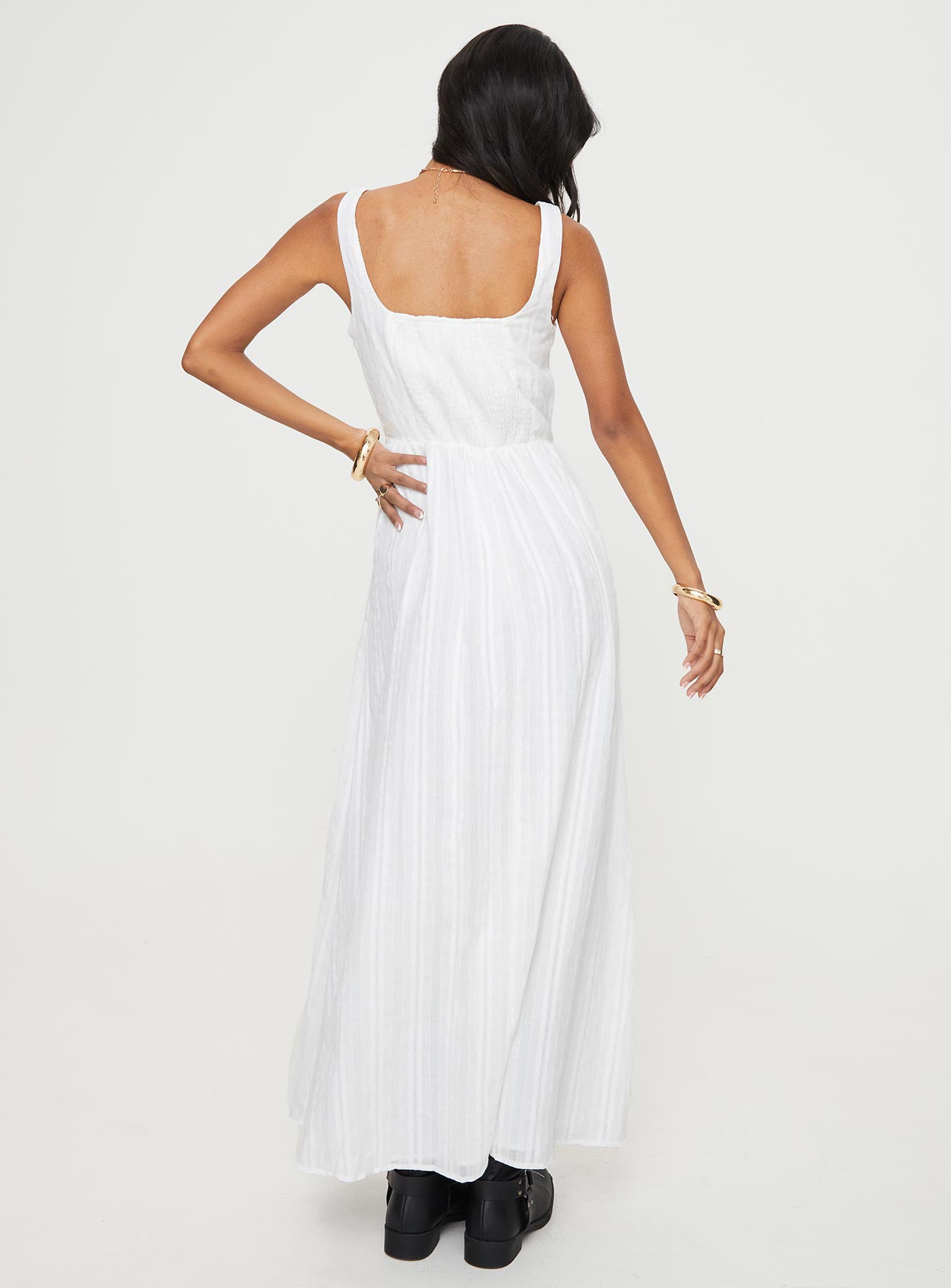 Lorinda Maxi Dress White - women's maxi dress by Ellevoria - view 5