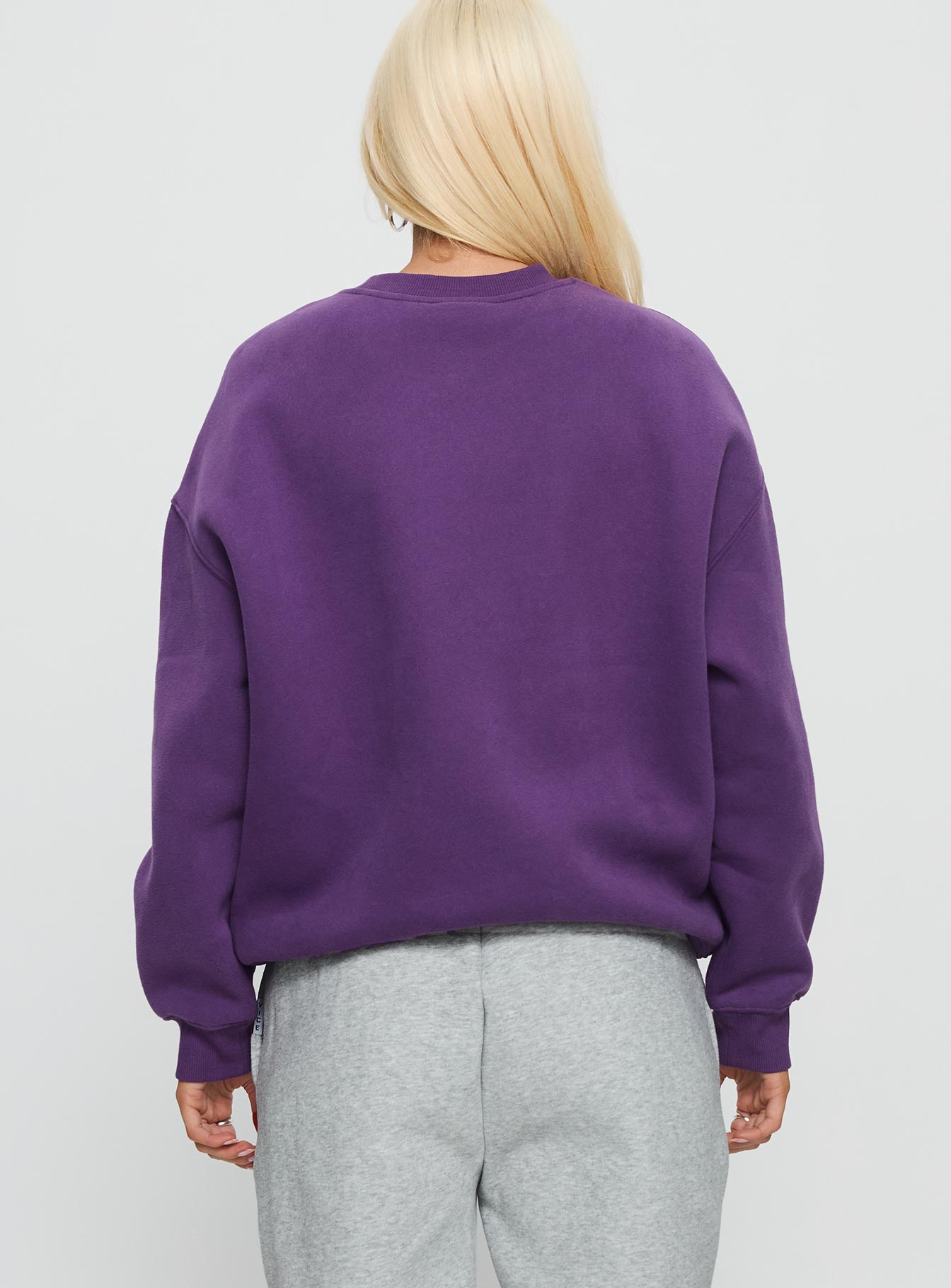 NYU Offside Crewneck Sweatshirt Purple women's sweater by Ellevoria