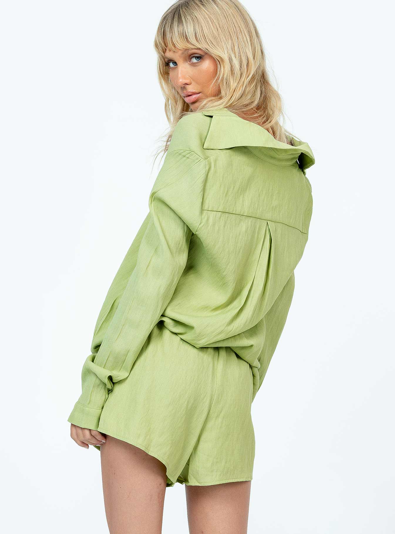 Chloe Set Sage - women's shirt by Ellevoria - view 5