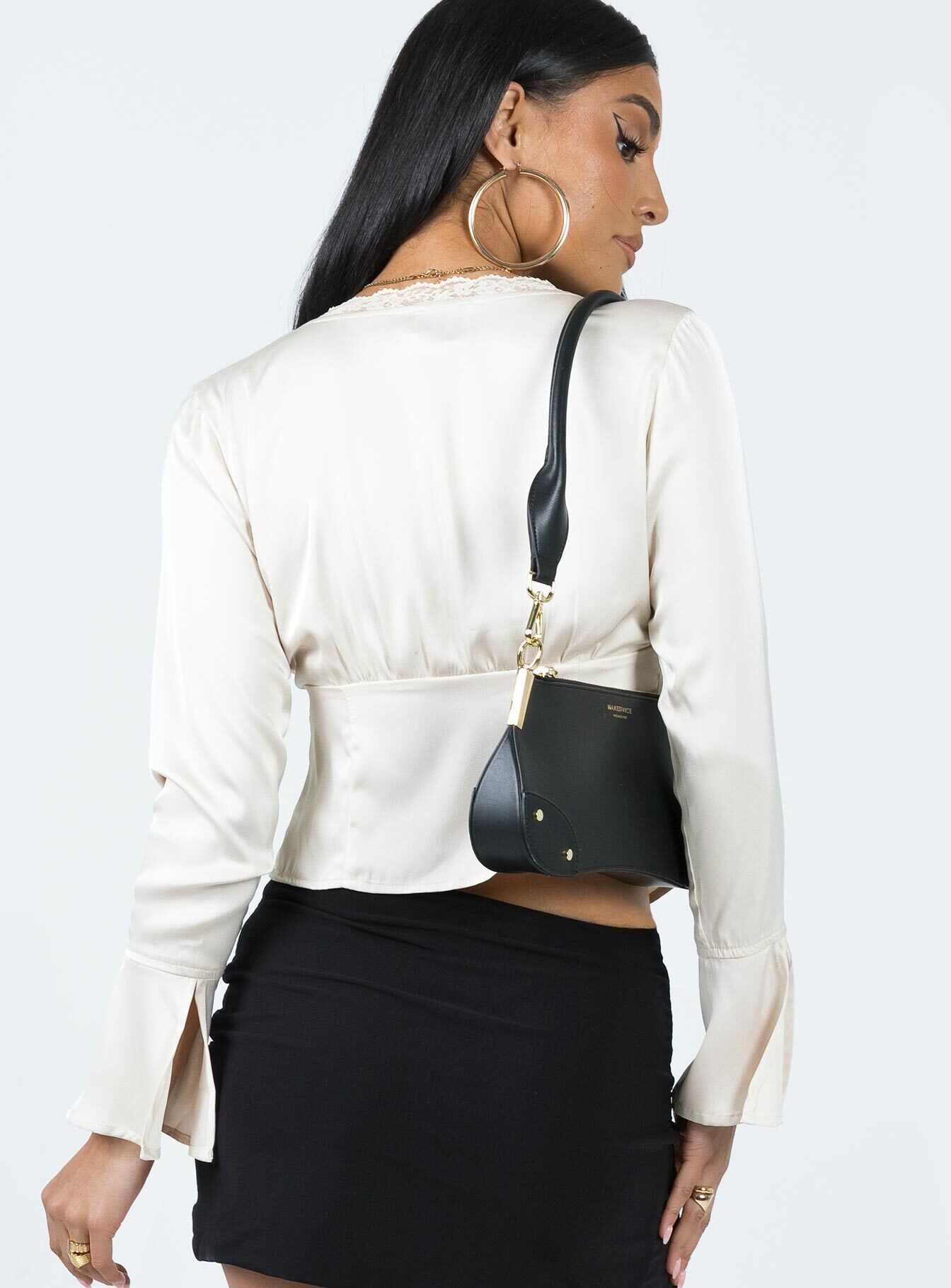 Hunton Long Sleeve Top Cream - women's shirt by Ellevoria - view 5