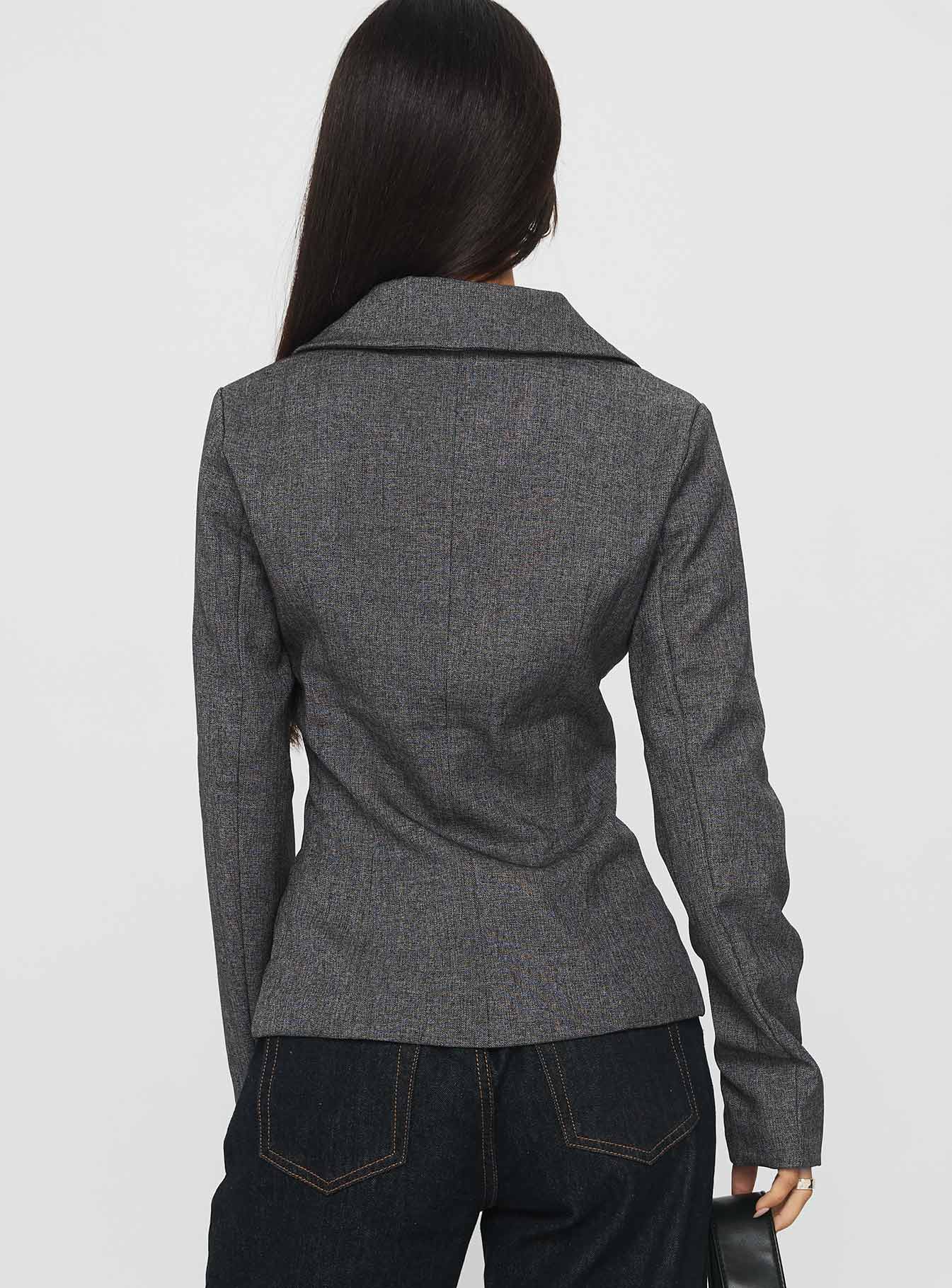 Holley Tweedle Jacket Grey women's jacket by Ellevoria