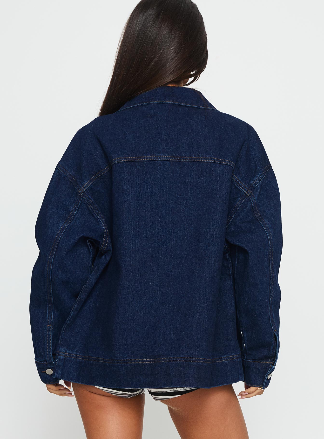 Goldsmith Denim Bomber Jacket Dark Wash women's jacket by Ellevoria