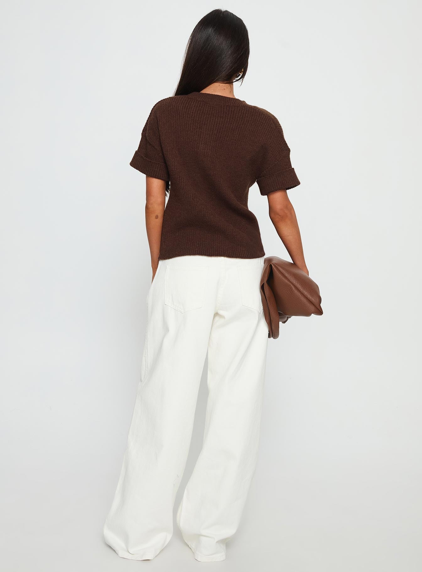 Ramos Low Rise Wide Leg Jeans White women's denim jeans by Ellevoria