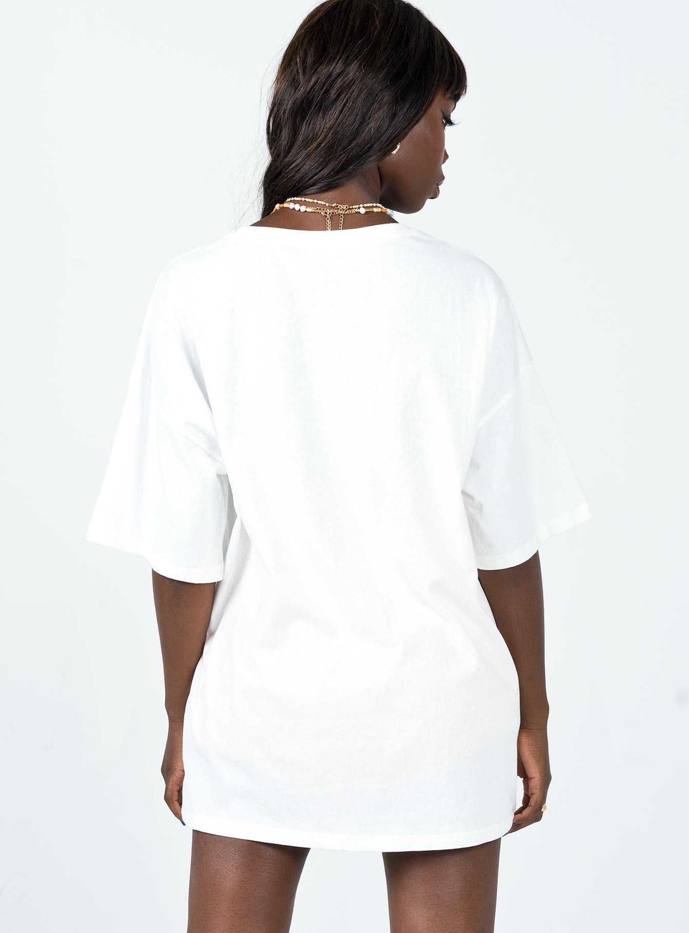 Tropicana Oversized Tee White - women's top by Ellevoria - view 6