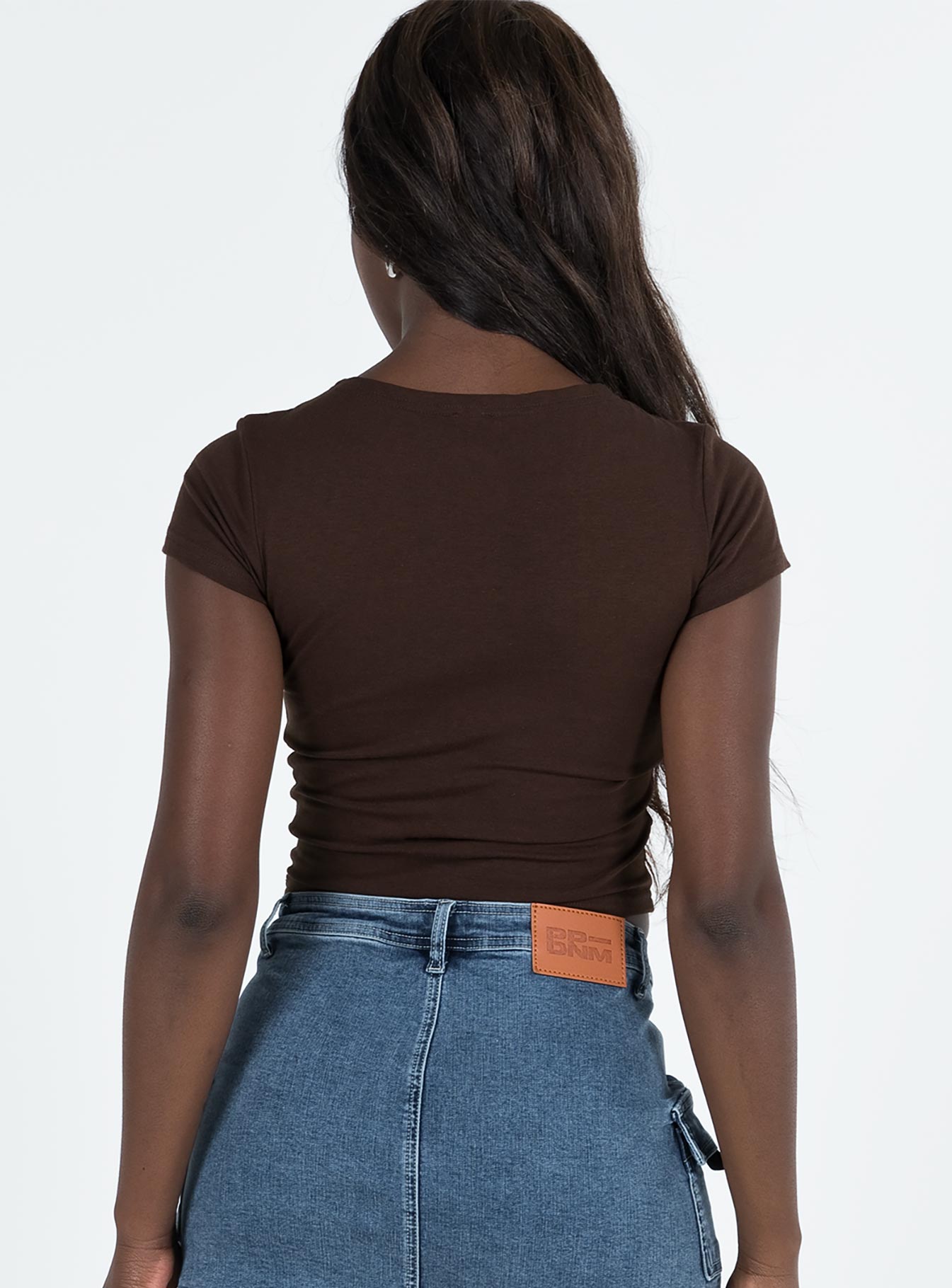 Arbour Cherry Top Brown - women's top by Ellevoria - view 5