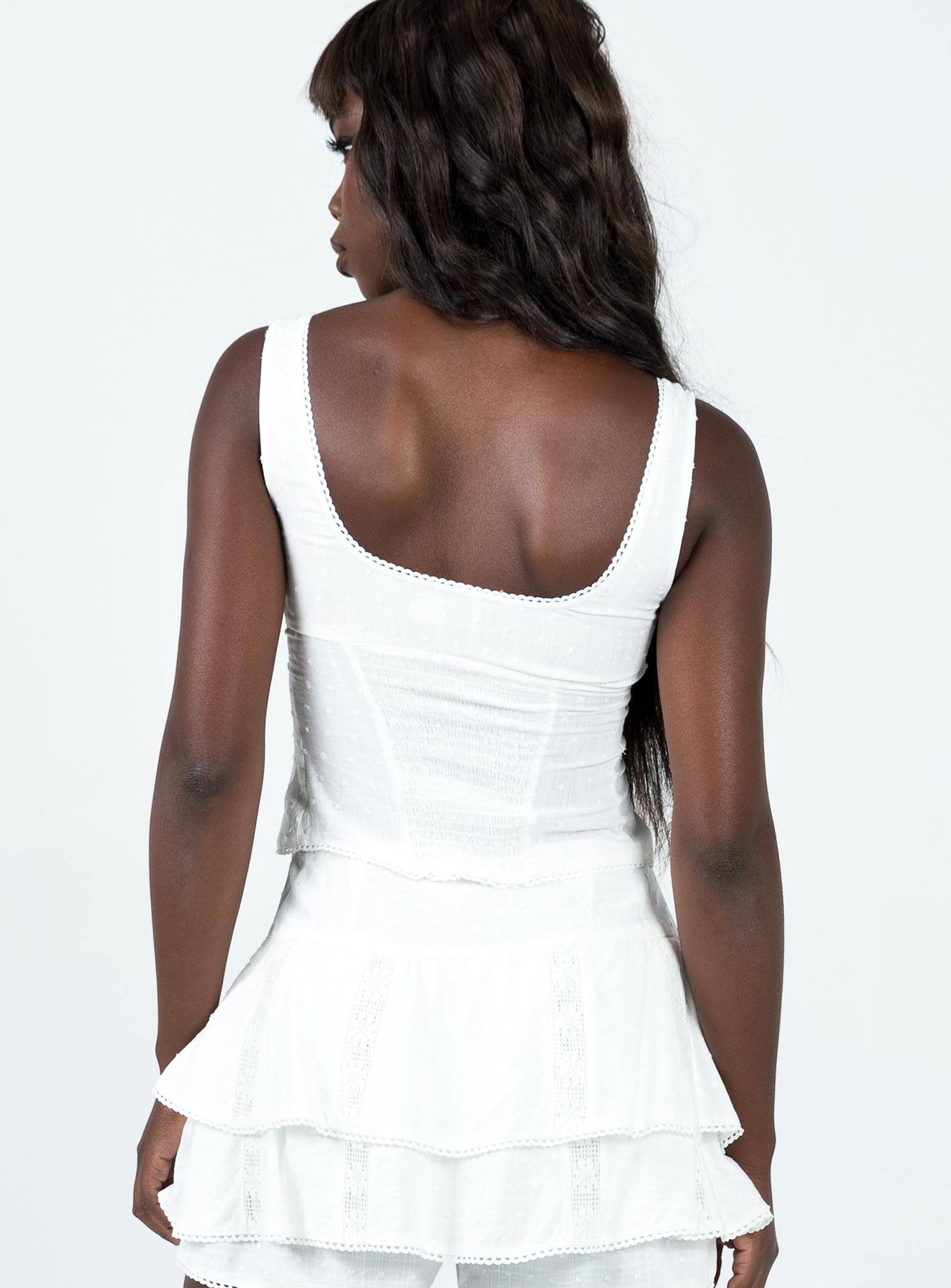 Cheyla Top White - women's top by Ellevoria - view 5