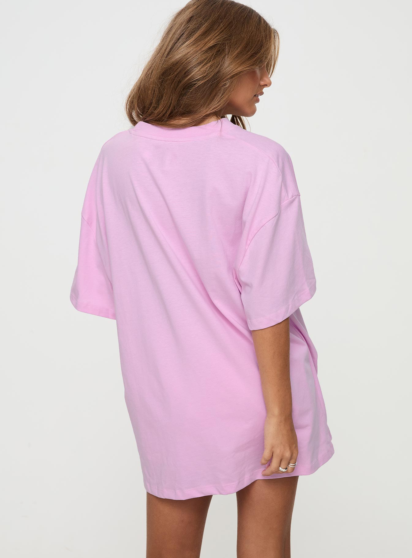 Hibiscus Haven Oversized Tee Pink - women's top by Ellevoria - view 5