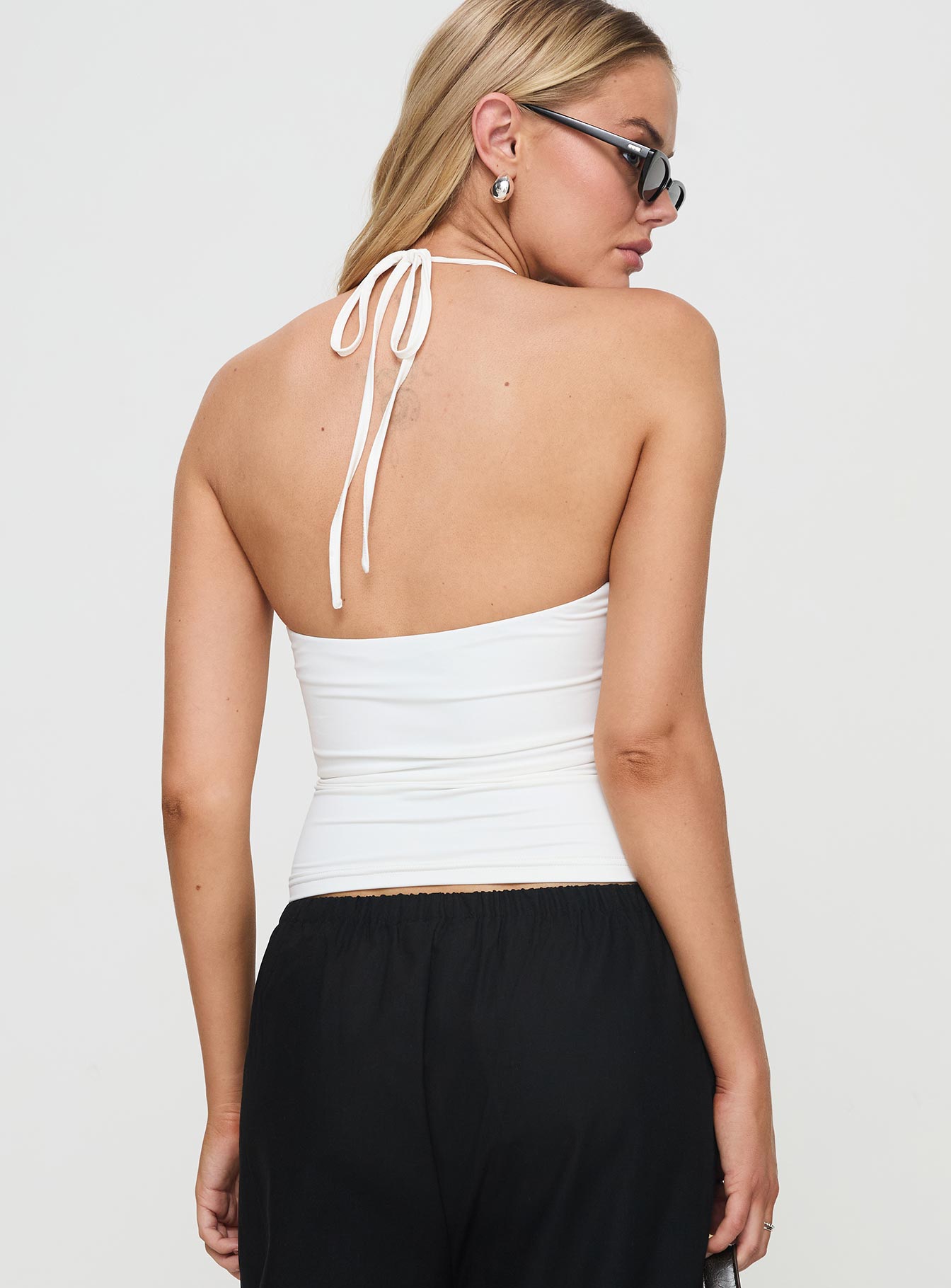 Ezekiel Nylon Top White - women's top by Ellevoria - view 5