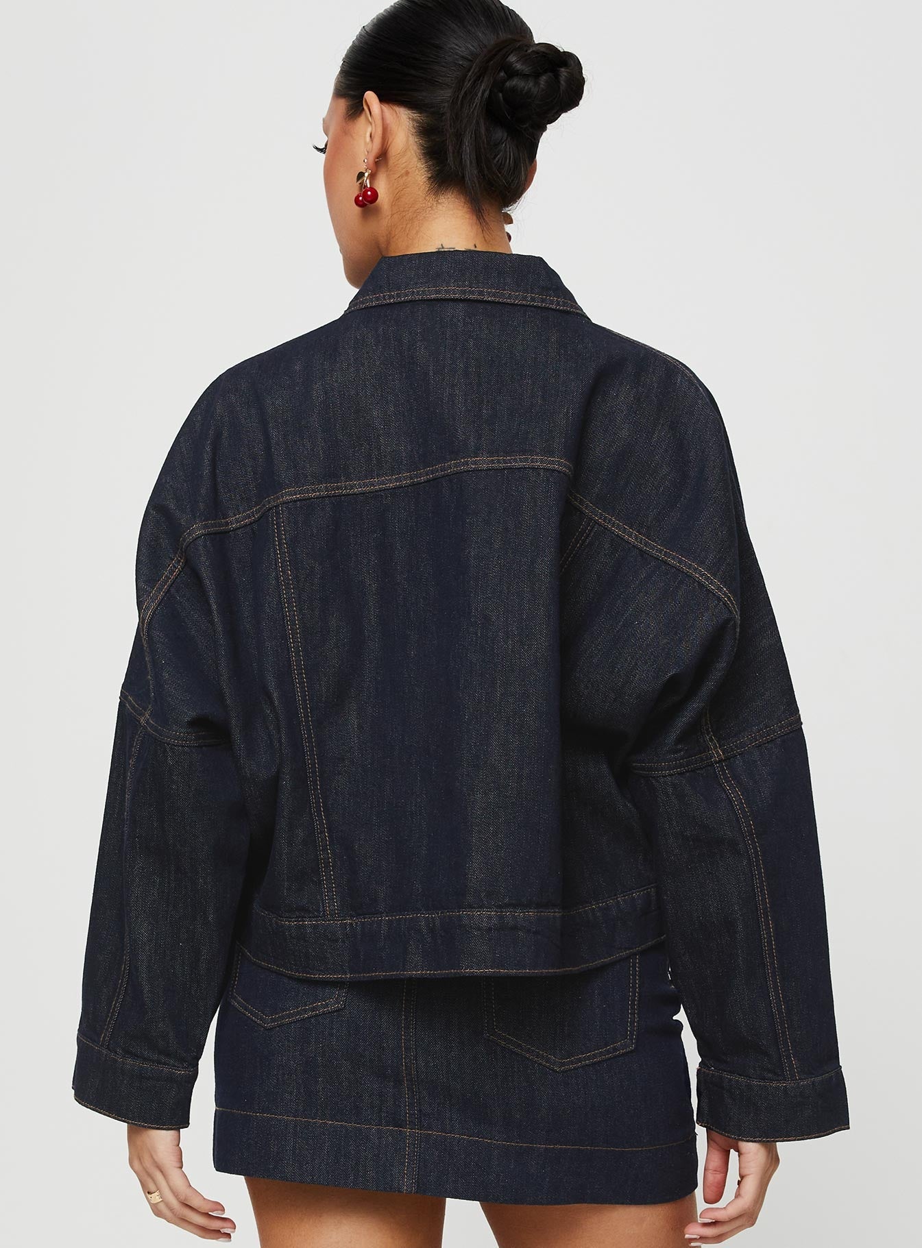 Hughes Jacket Dark Wash Denim women's jacket by Ellevoria