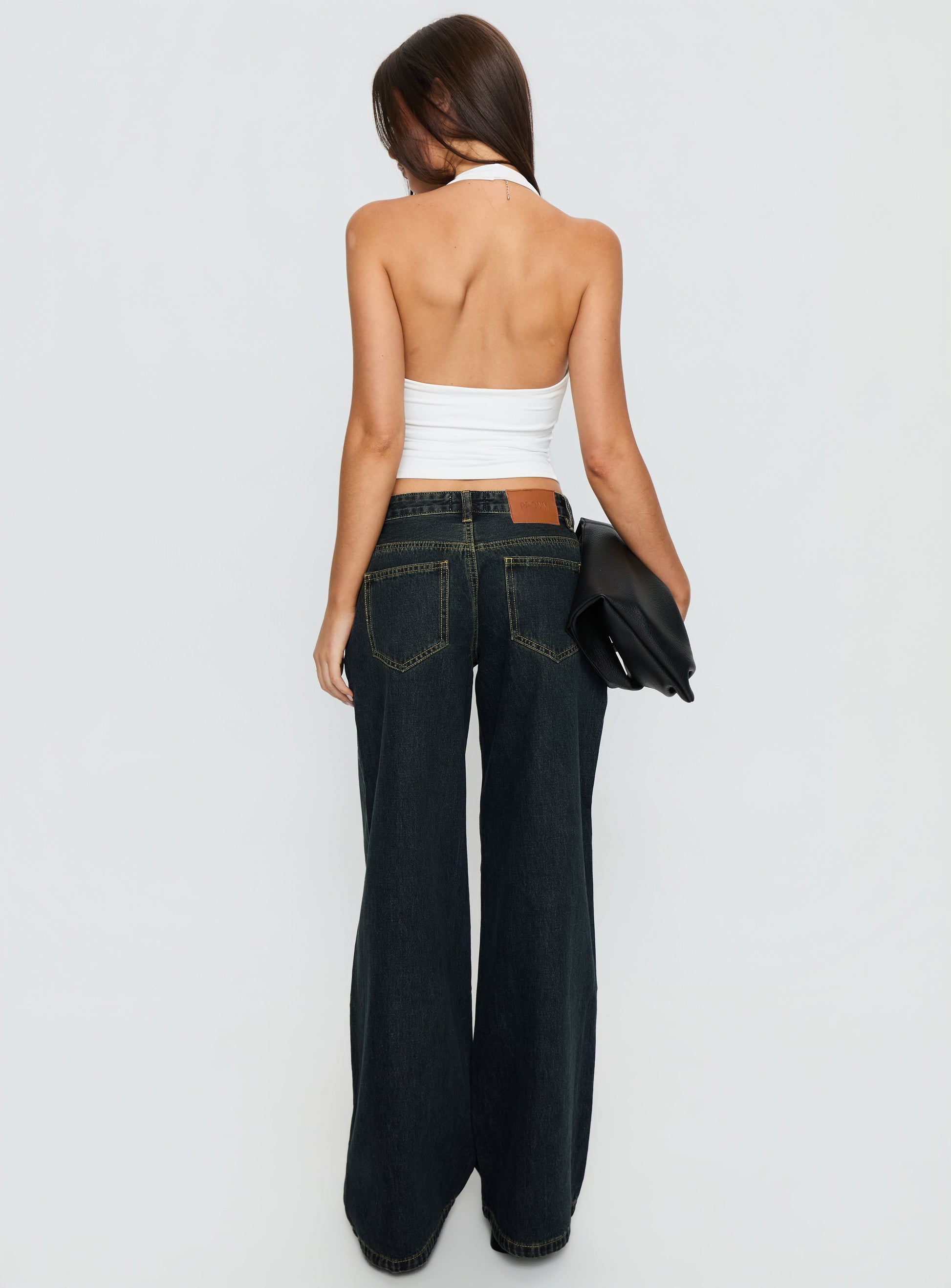Supercut Low Rise Baggy Pleat Jeans Grunge Wash women's denim jeans by Ellevoria