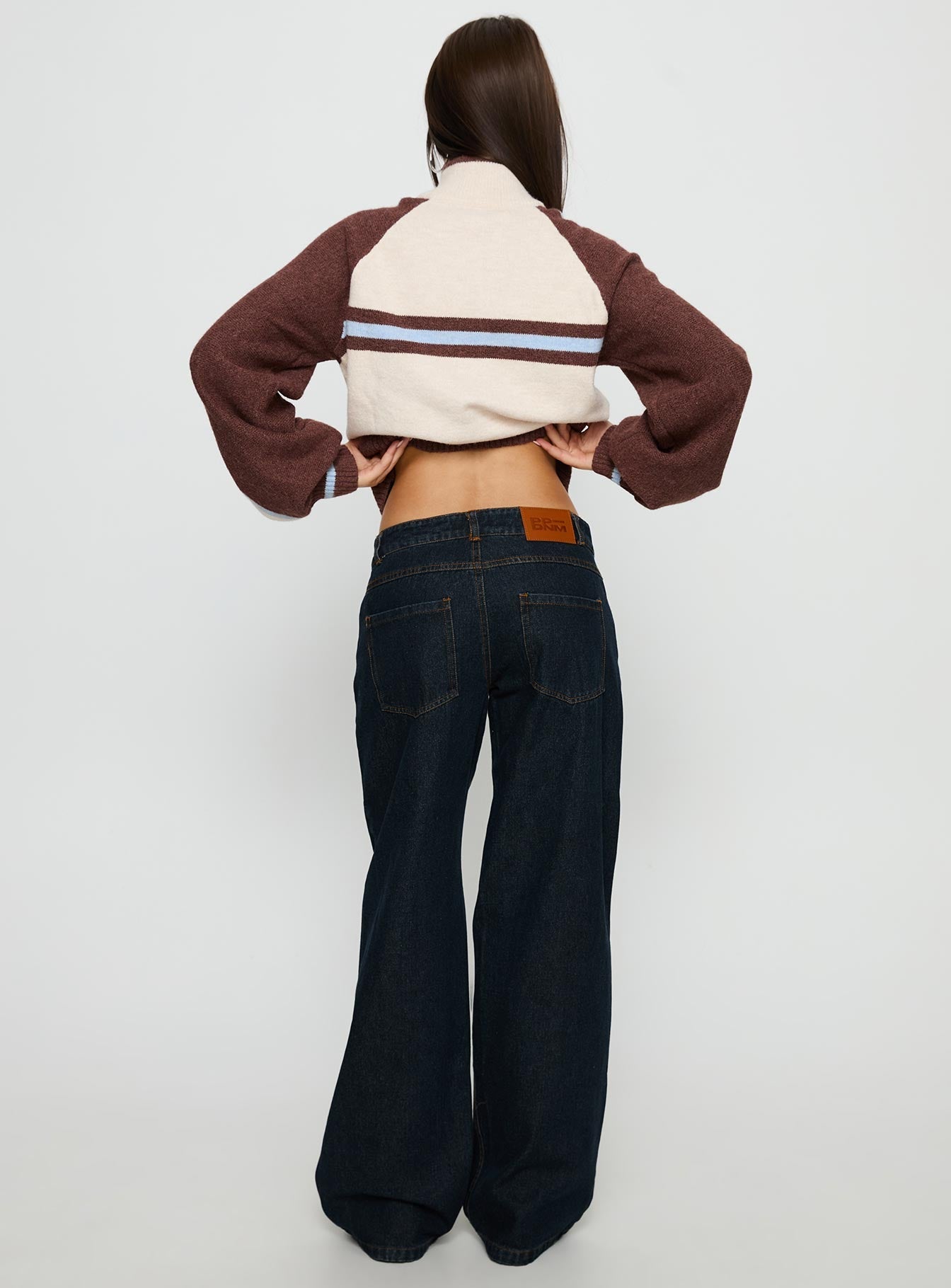 Korinne Low Rise Baggy Jeans Indigo women's denim jeans by Ellevoria