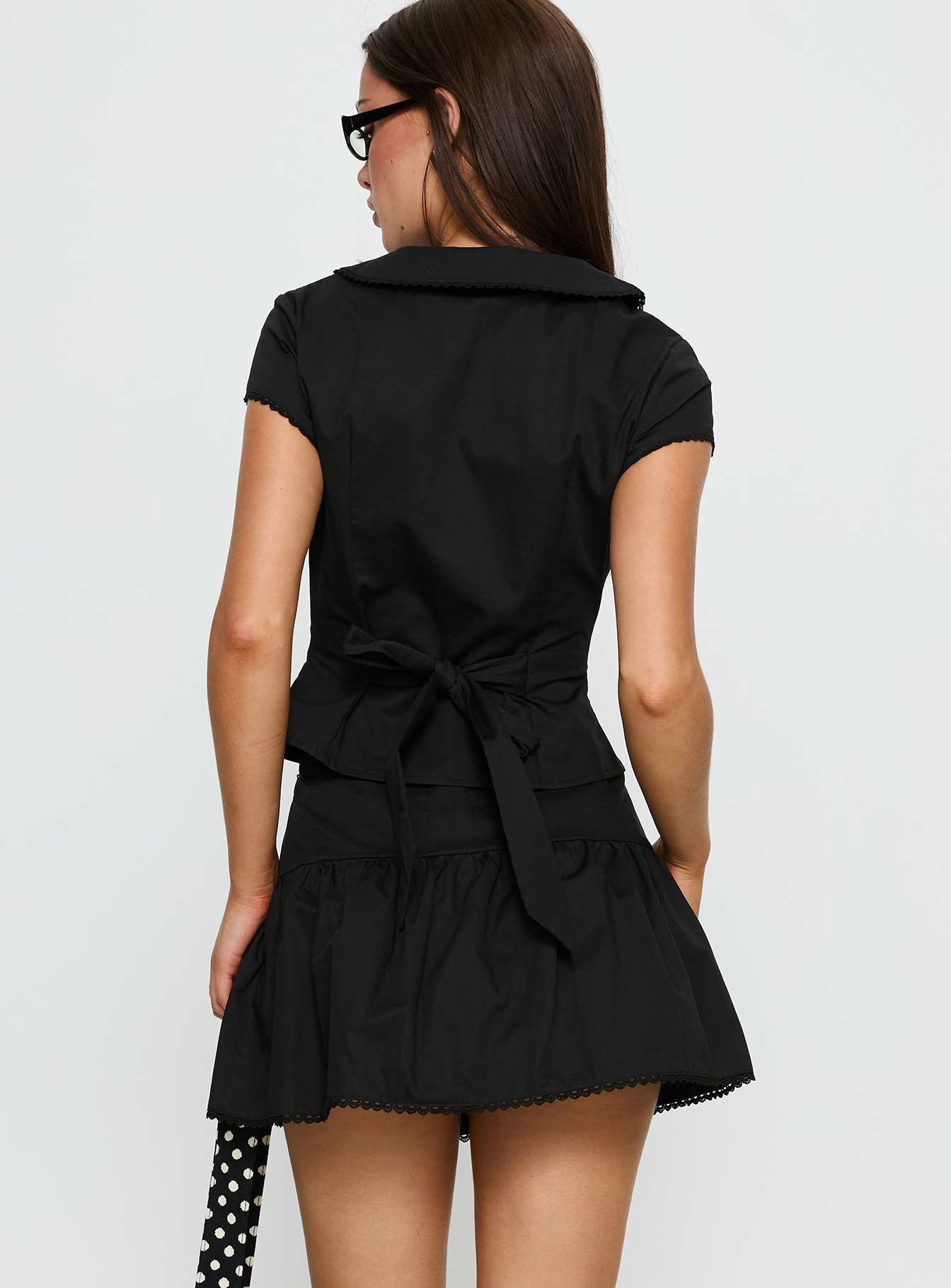 Sweet Treat Button Up Set Black women's two piece set by Ellevoria