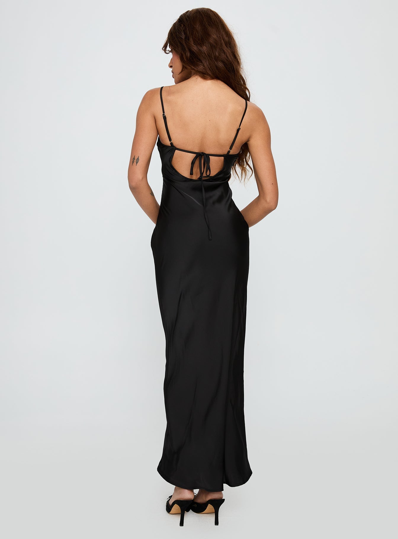 Mind Reader Maxi Dress Black - women's maxi dress by Ellevoria - view 4