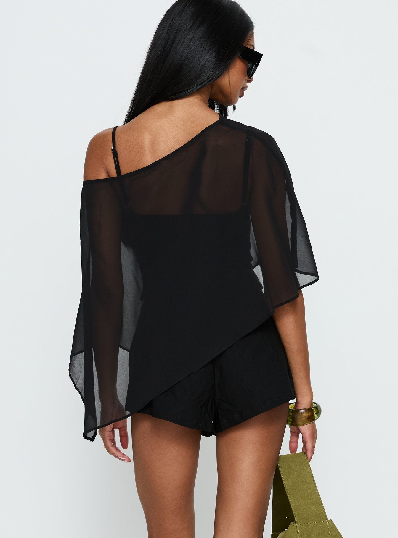 Senzo Wrap Shorts Black women's matching set by Ellevoria