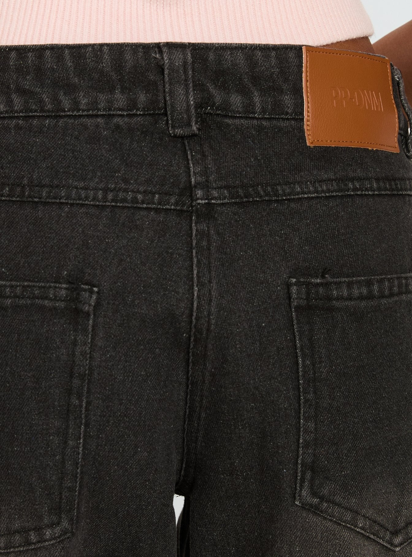 Korinne Low Rise Baggy Jeans Washed Charcoal women's denim jeans by Ellevoria