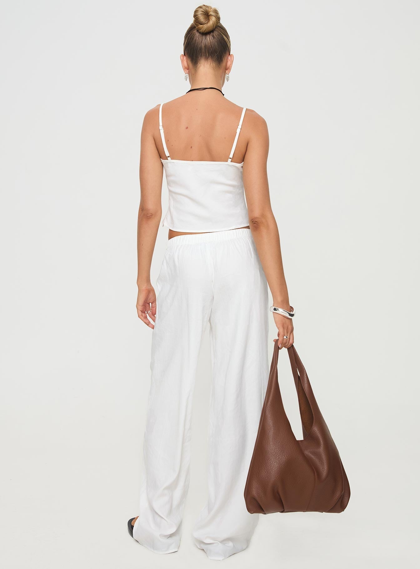Paigey Set White women's pant set by Ellevoria