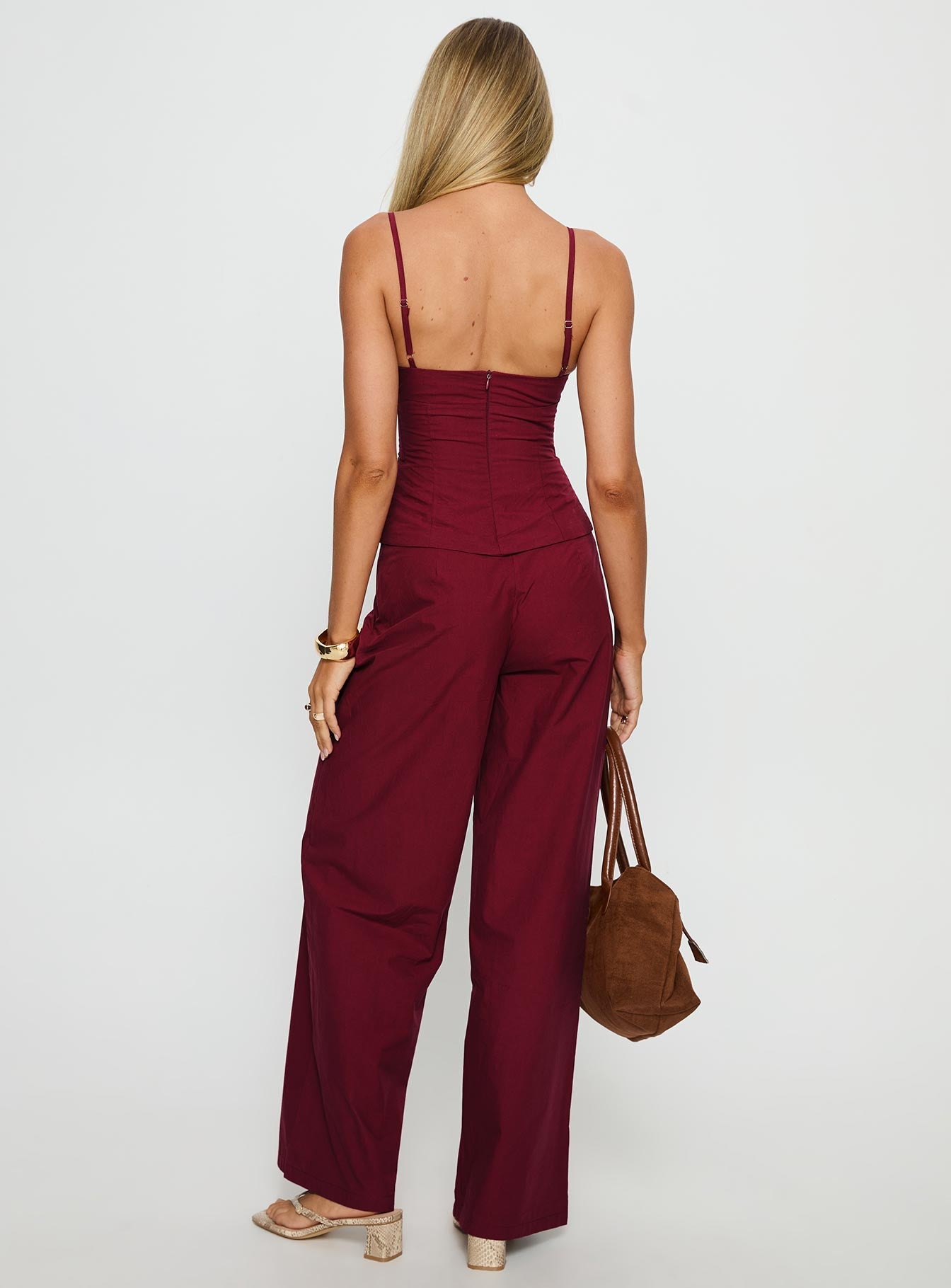 Kierstyn Corset Set Currant women's two piece set by Ellevoria