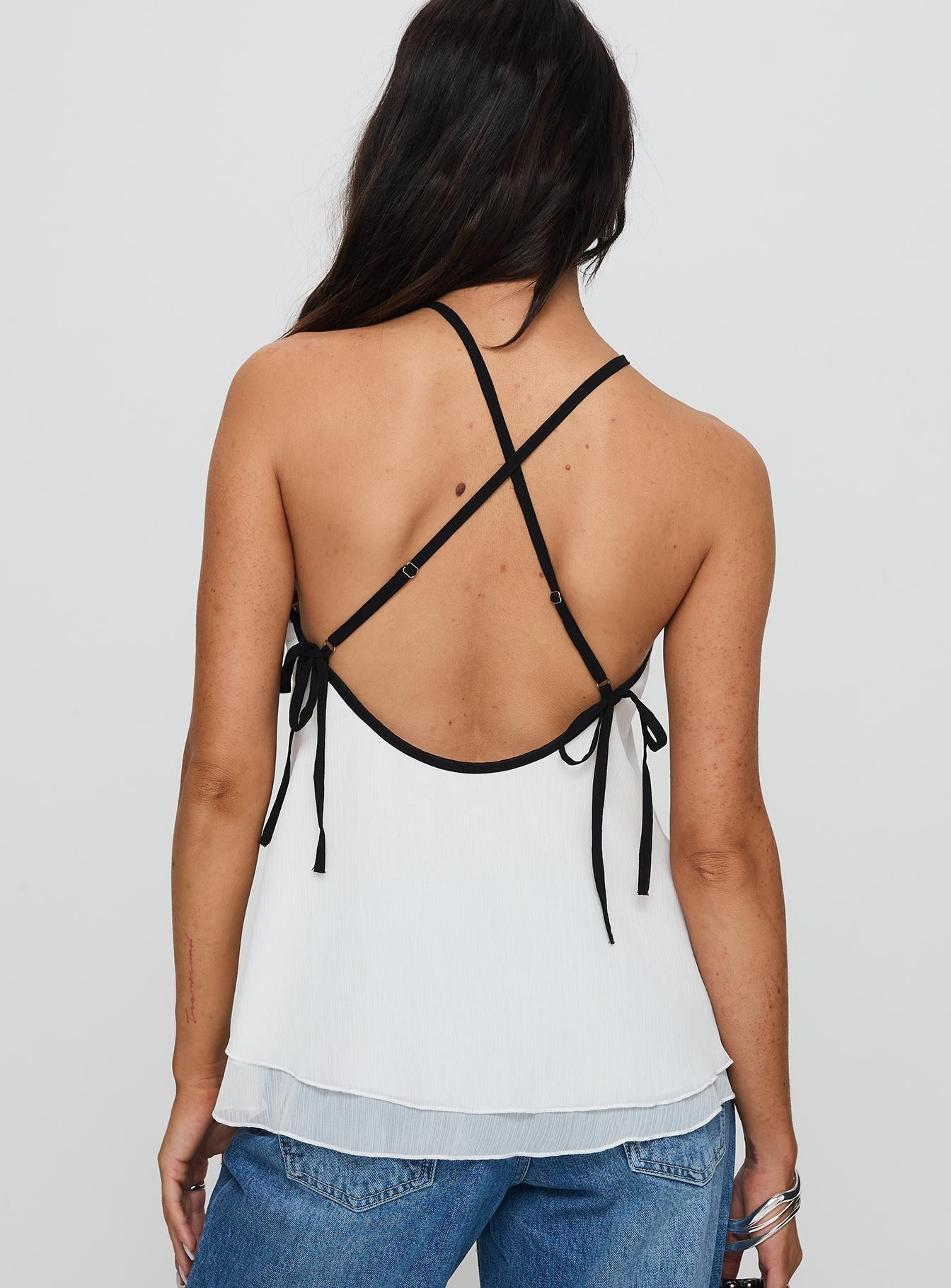 Rafaella Halter Top Cream - women's top by Ellevoria - view 5