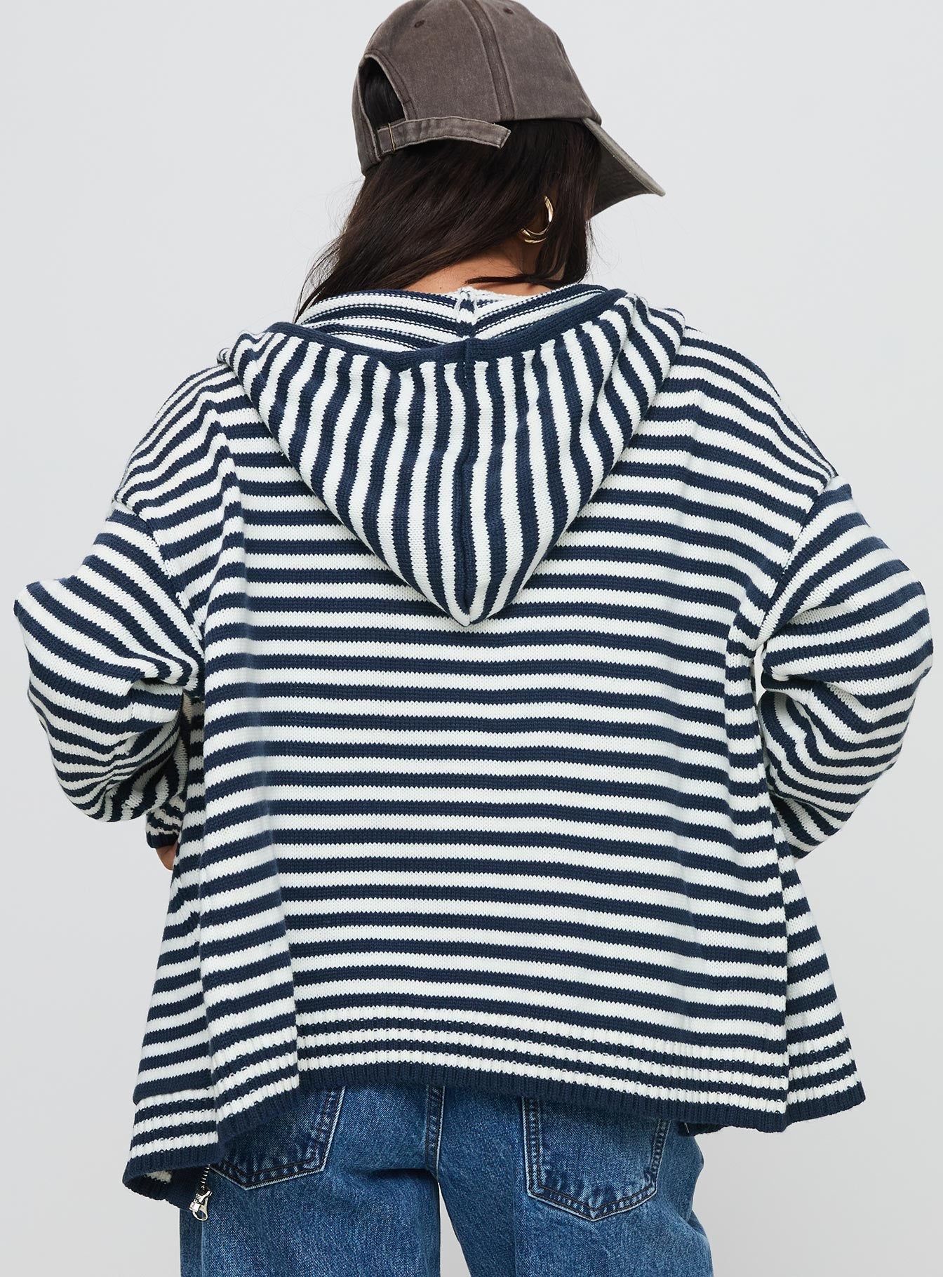 Brienna Zip Jacket Navy women's jacket by Ellevoria