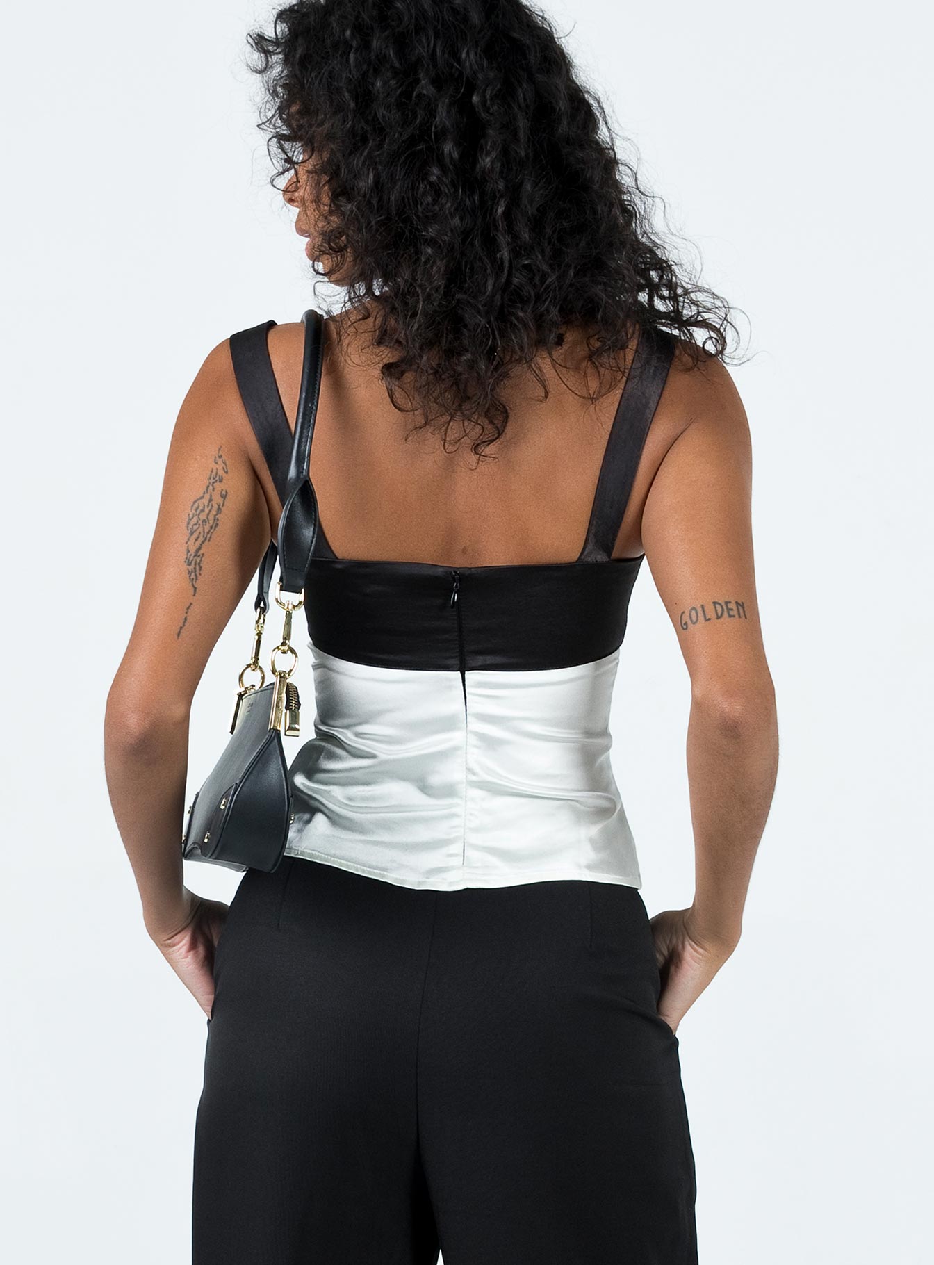 Chantell Top Black / Cream - women's top by Ellevoria - view 4