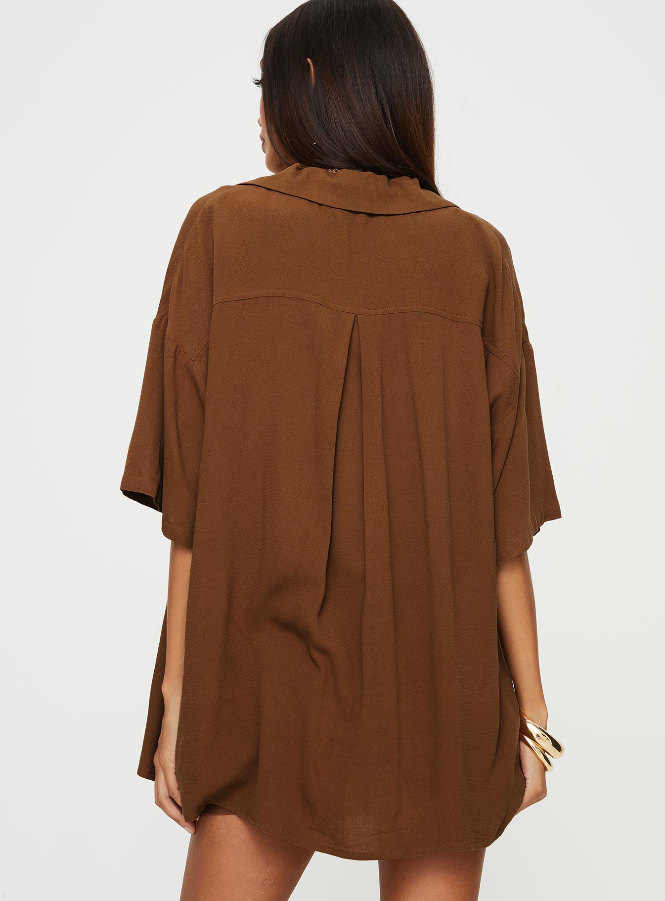 Caraliia Shirt Brown - women's shirt by Ellevoria - view 5