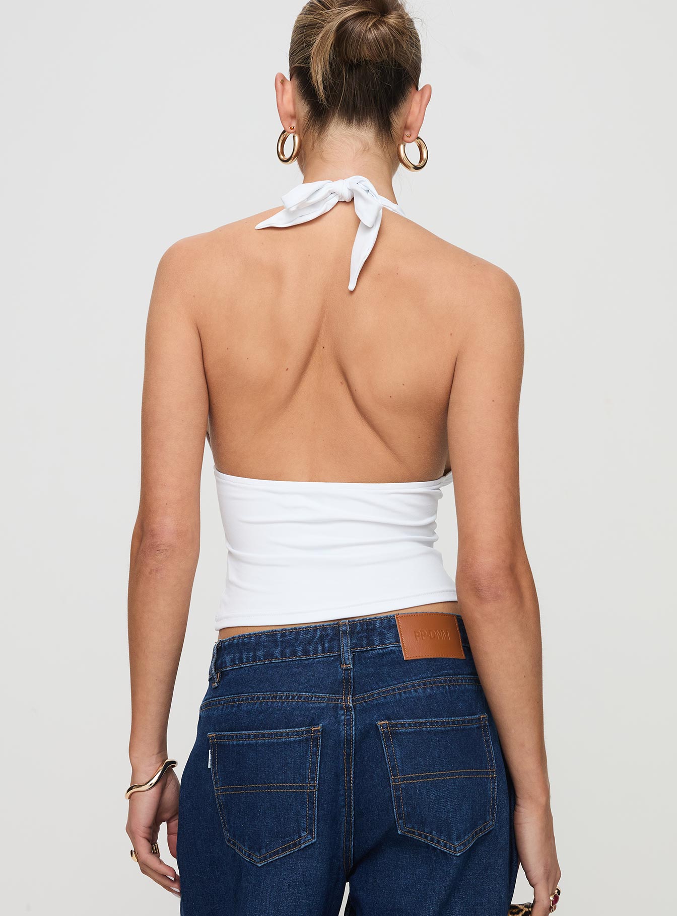 Whimsy Halter Top White - women's top by Ellevoria - view 5