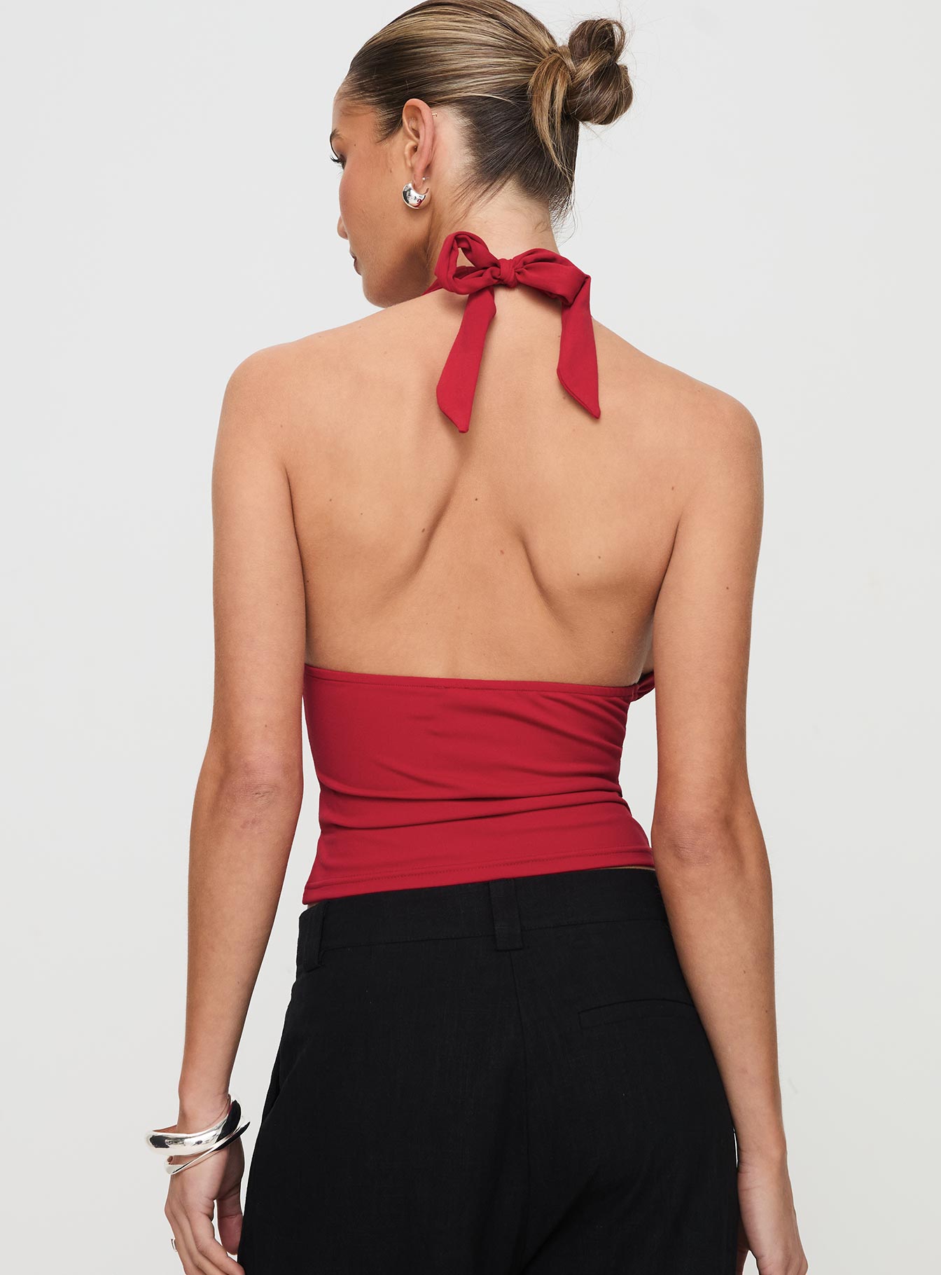 Whimsy Halter Top Red - women's top by Ellevoria - view 5