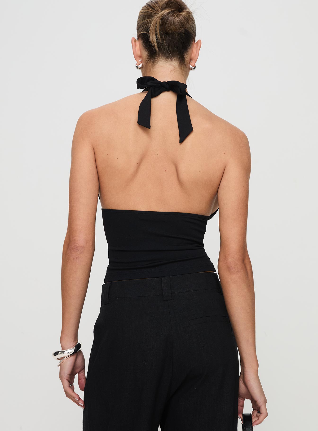 Whimsy Halter Top Black - women's top by Ellevoria - view 5