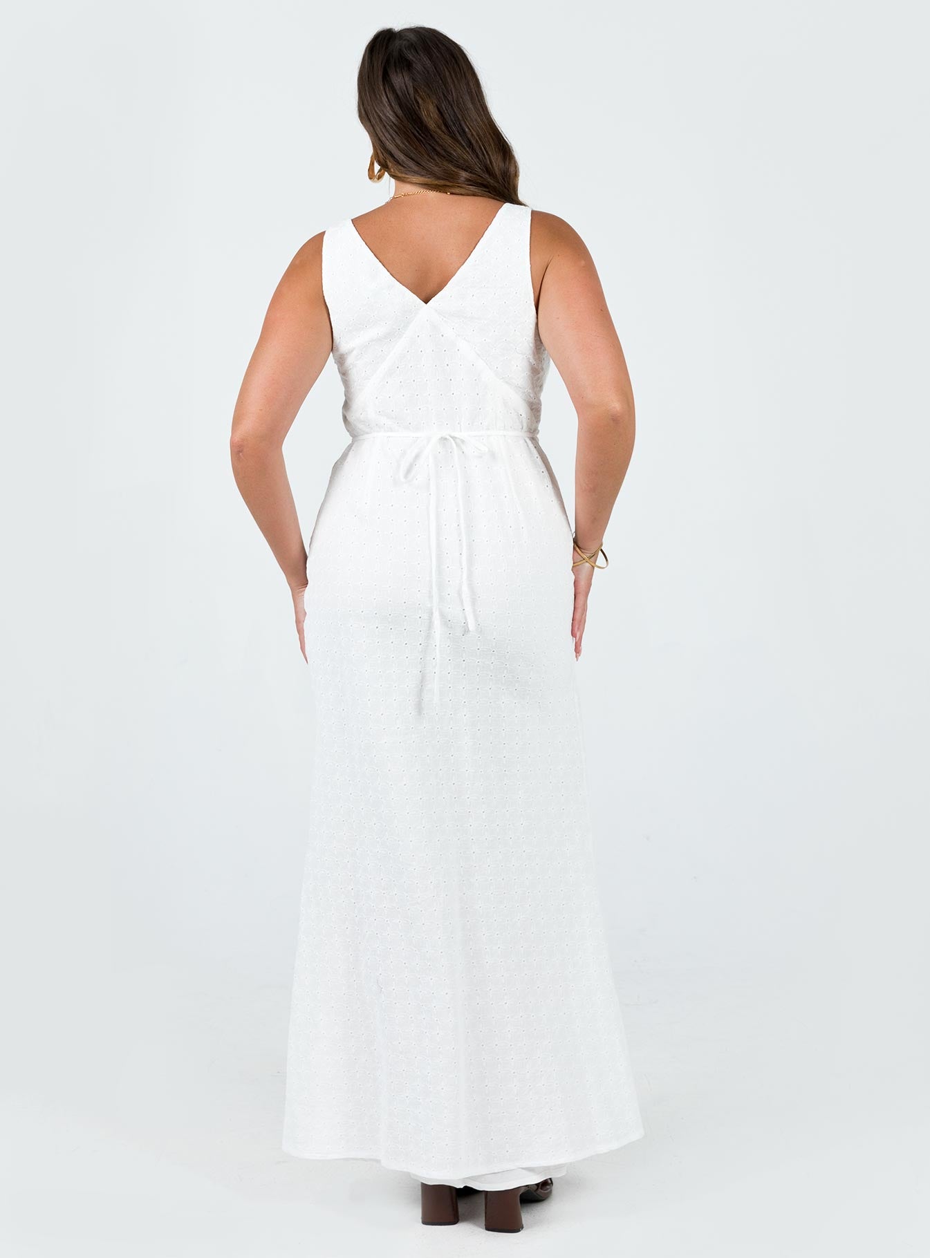 Nellie Maxi Dress White - women's maxi dress by Ellevoria - view 5