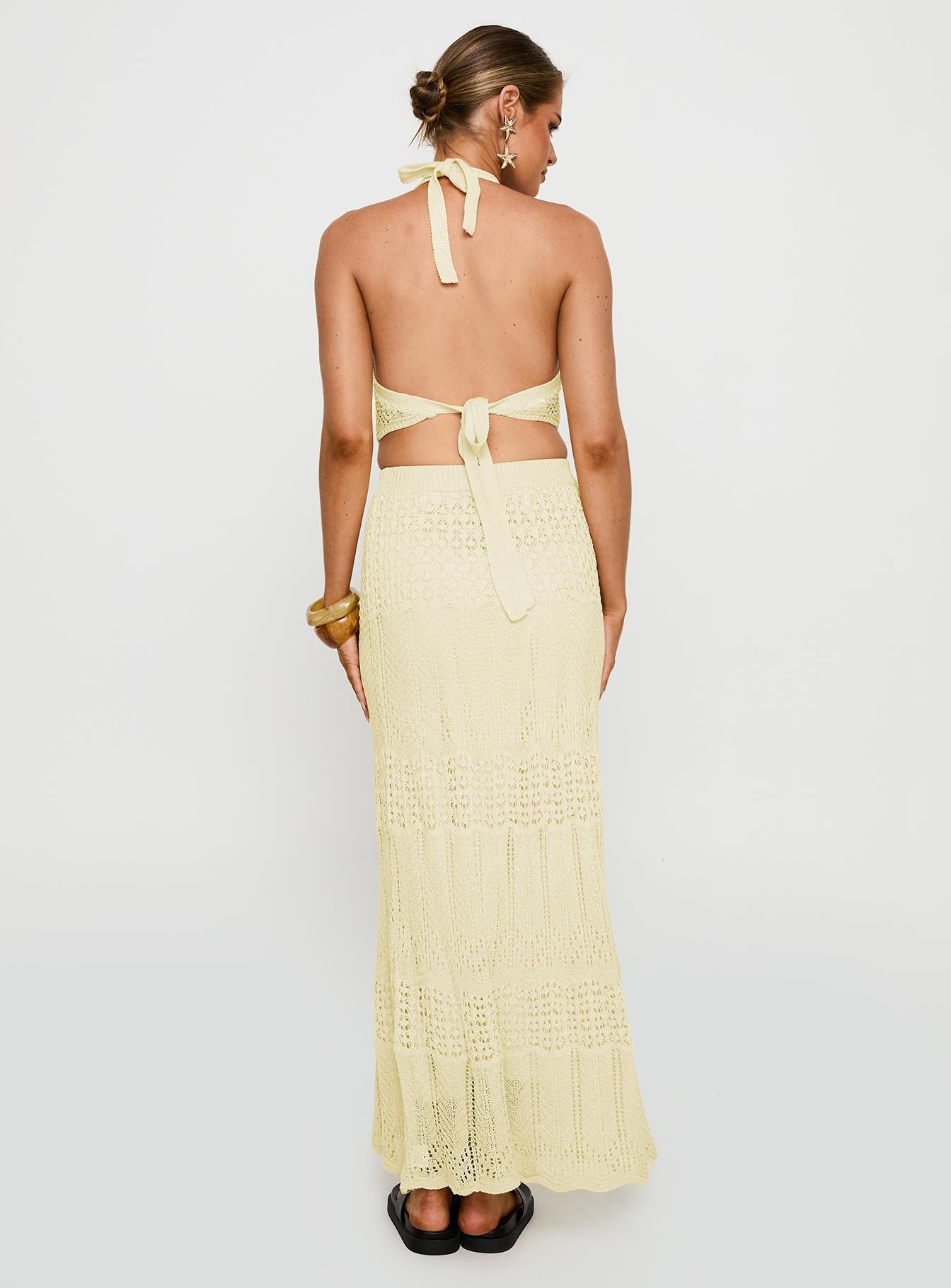 Xander Set Yellow women's skirt set by Ellevoria