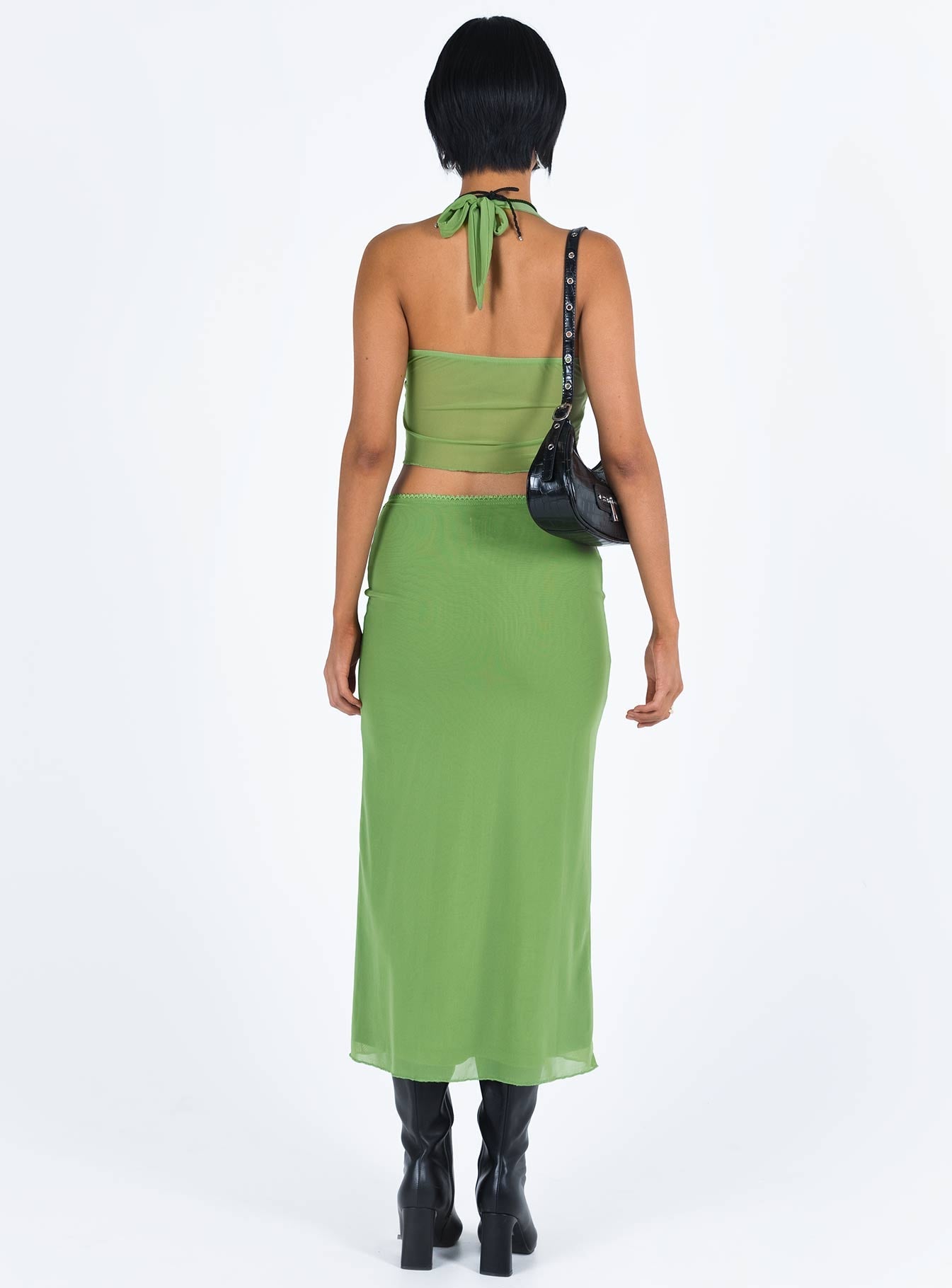 Tami Set Green women's skirt set by Ellevoria