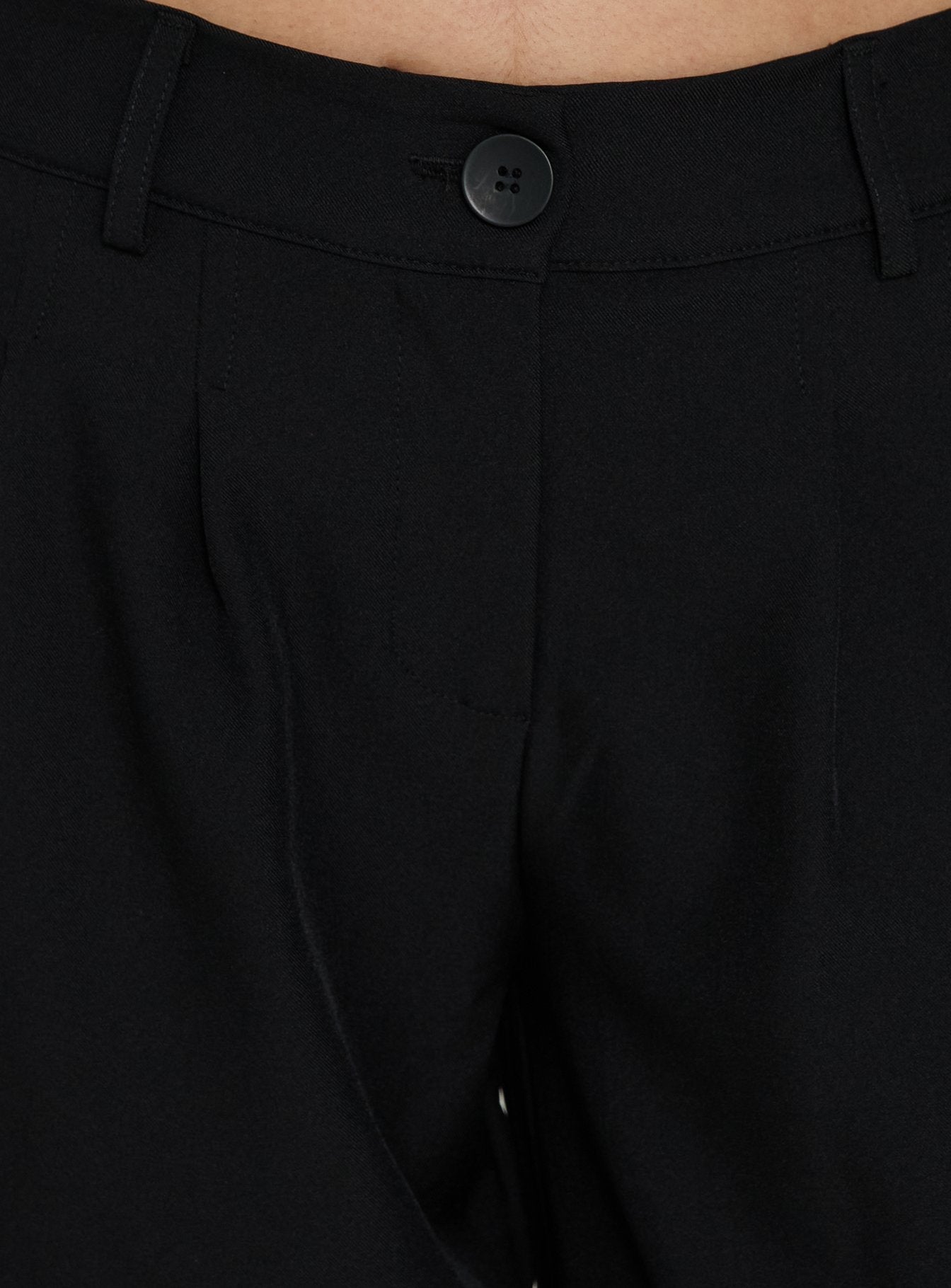 Archer Mid Rise Baggy Pants Black - loose fit women's bottoms by Ellevoria