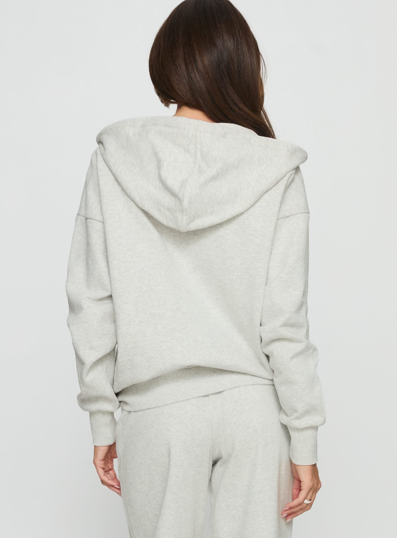 All Day Oversized Hoodie Grey Marle women's sweater by Ellevoria