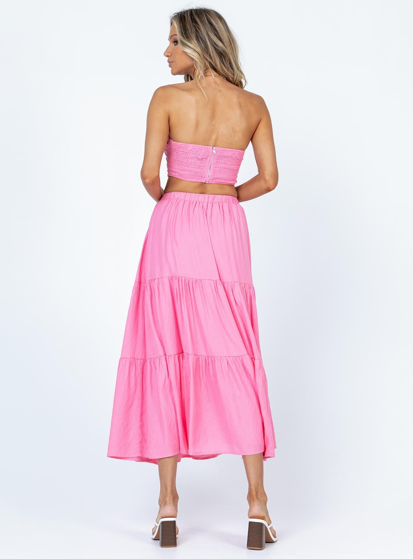 Allie Set Pink women's skirt set by Ellevoria