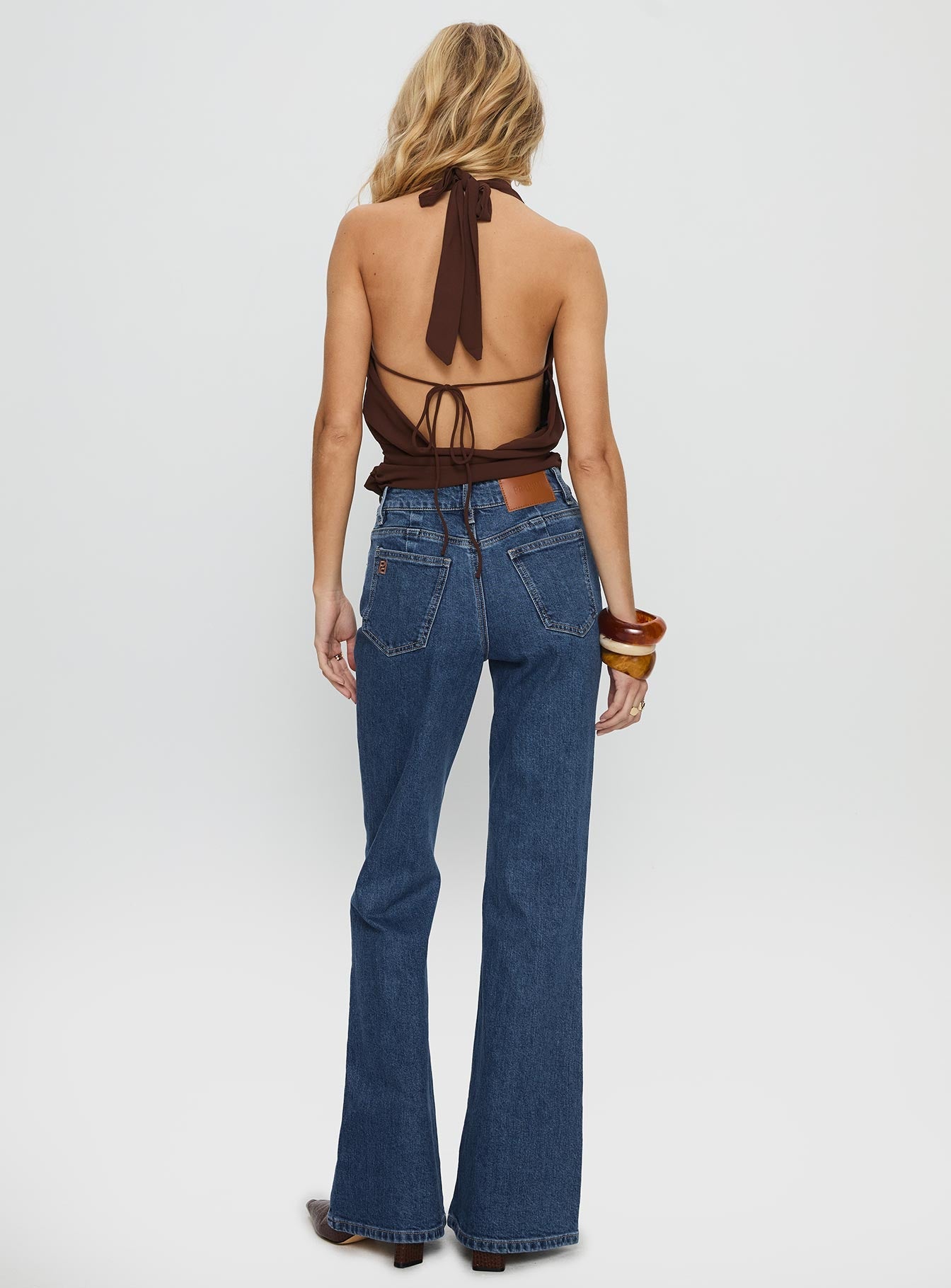 Magic Mirror Mid Rise Bootleg Jeans Mid Blue Wash women's denim jeans by Ellevoria