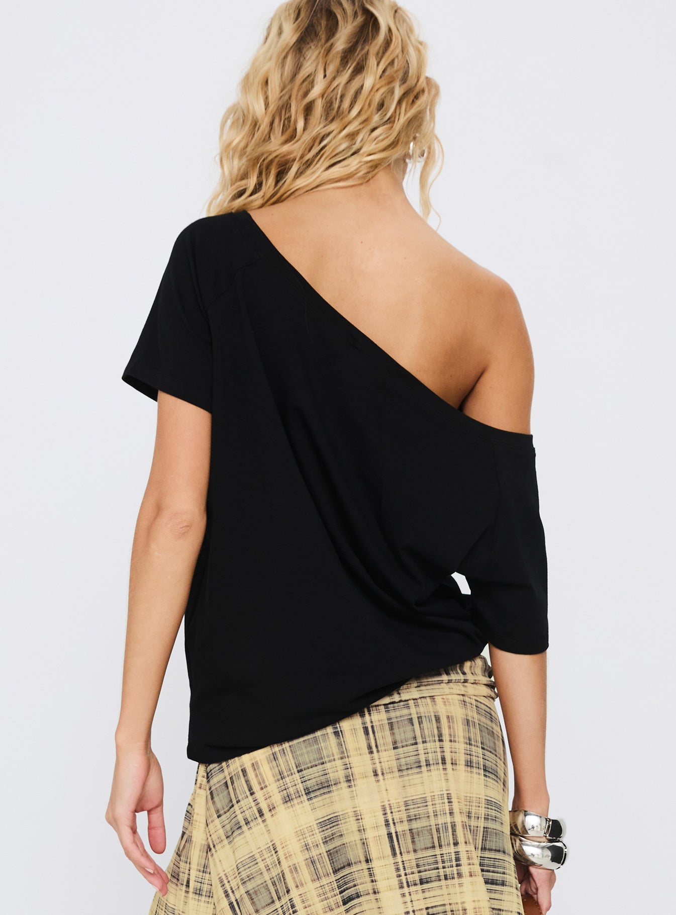 Icon Baby Off Shoulder Top Black - women's top by Ellevoria - view 5
