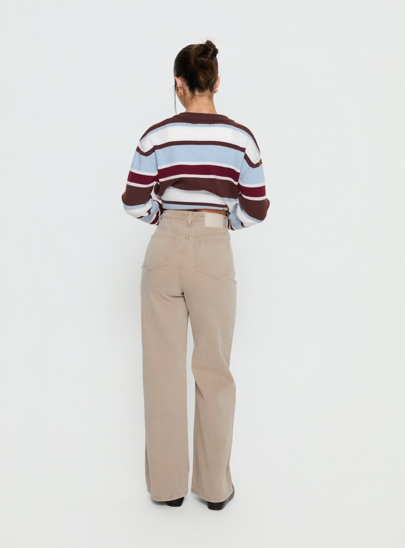 Nicolo High Rise Straight Leg Jeans Concrete women's denim jeans by Ellevoria