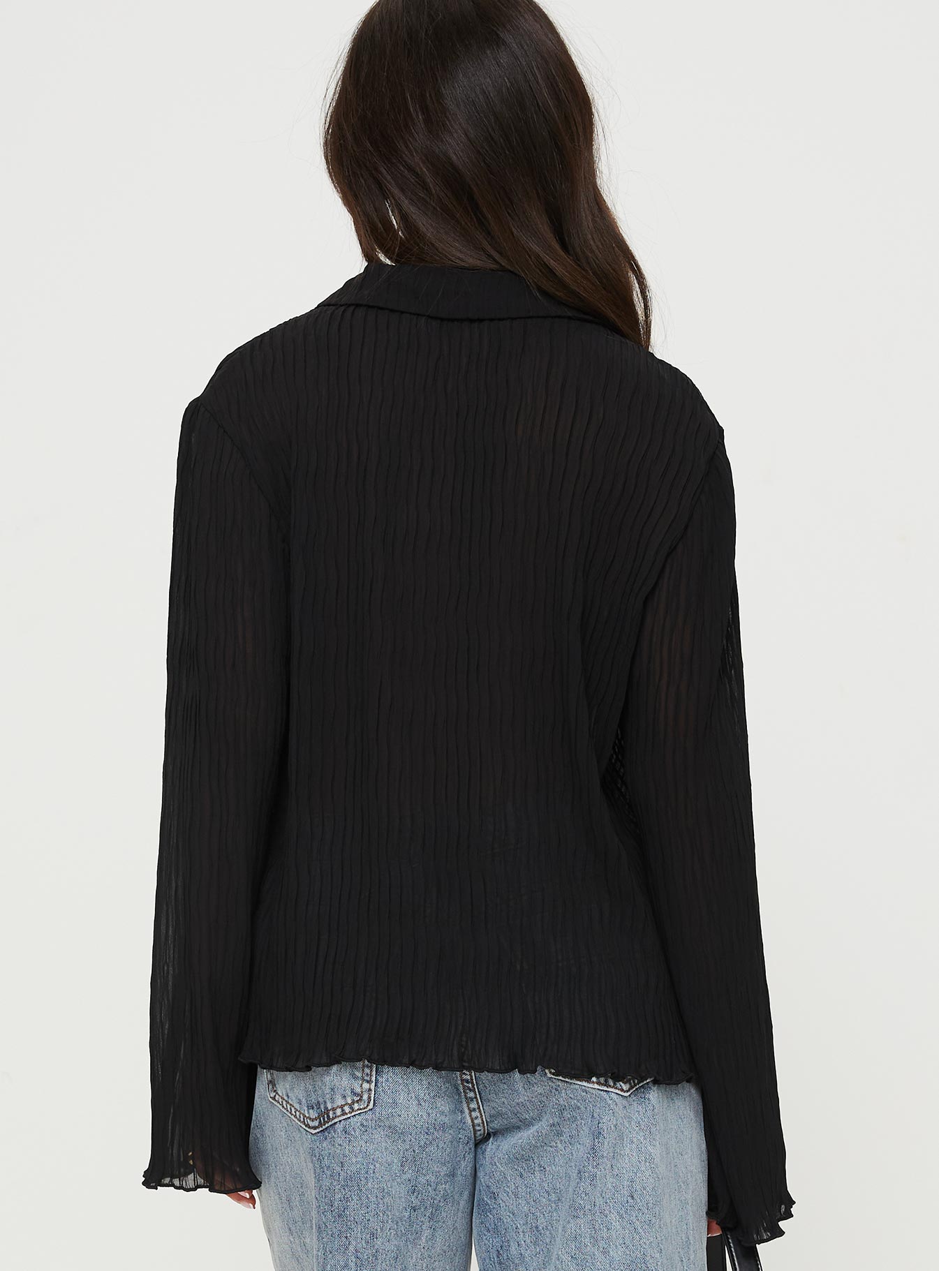 Selma Shirt Black - women's shirt by Ellevoria - view 5