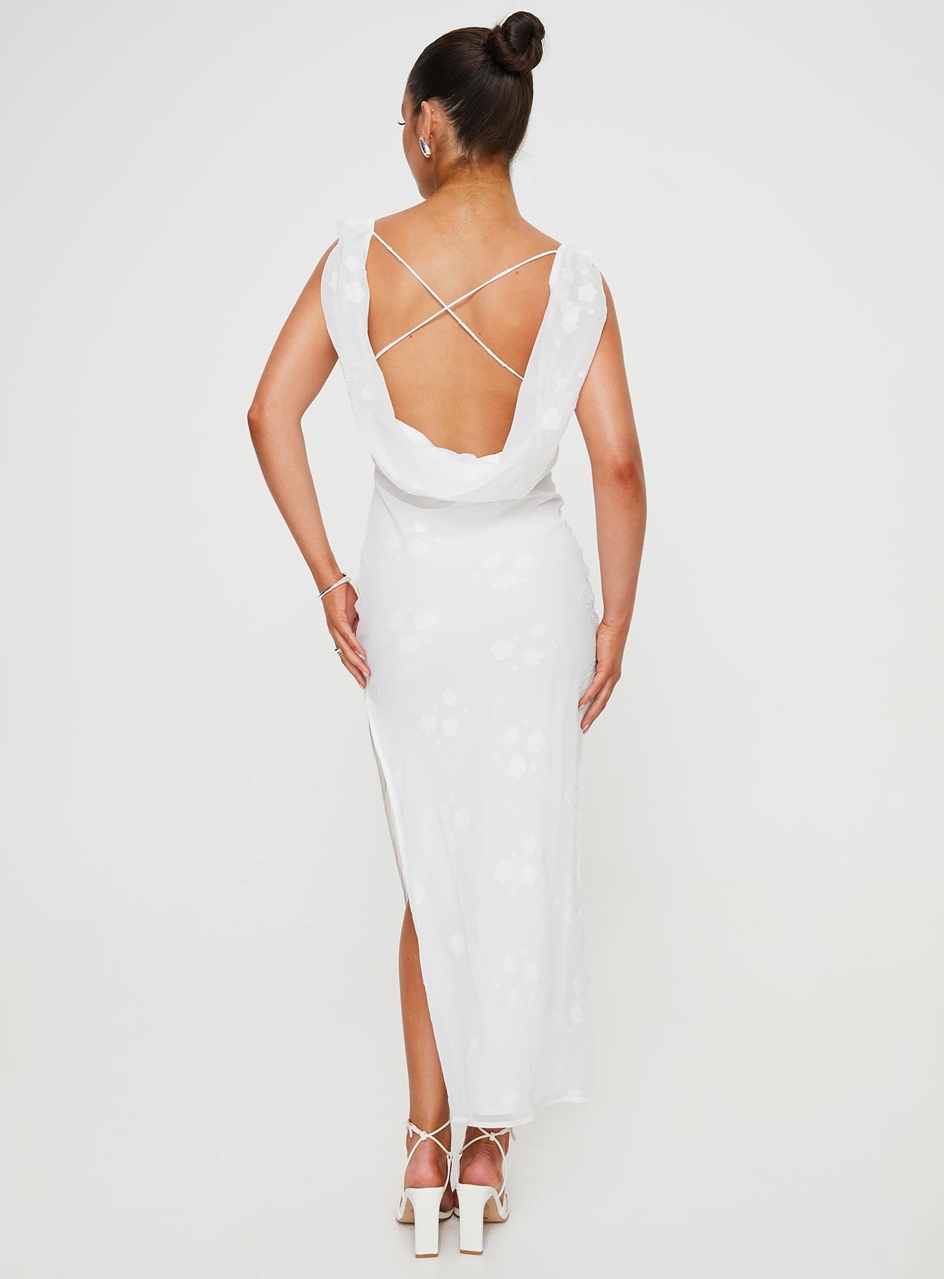 Contessa Maxi Dress White - women's maxi dress by Ellevoria - view 5