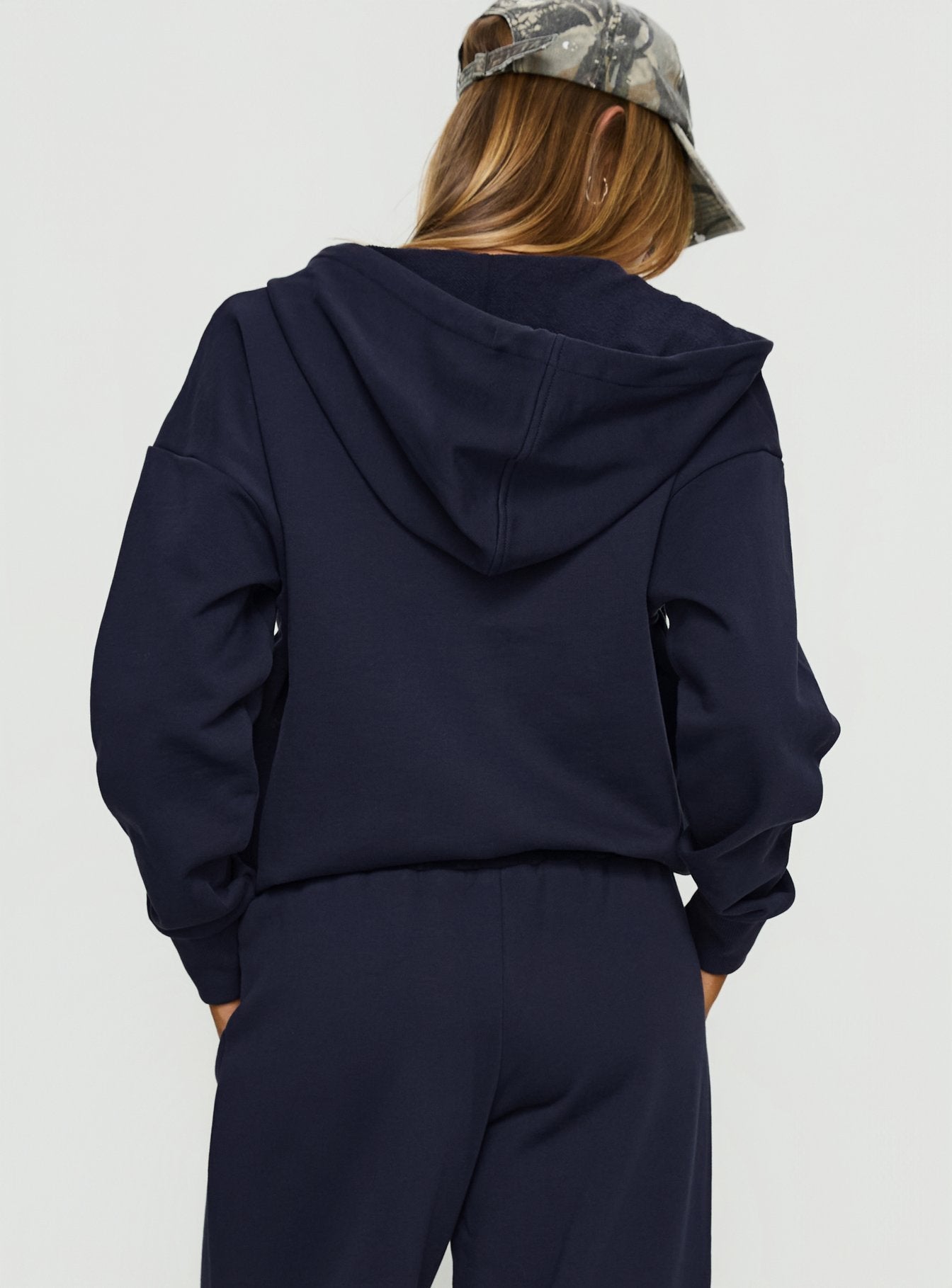 All Day Oversized Hoodie Navy women's sweater by Ellevoria