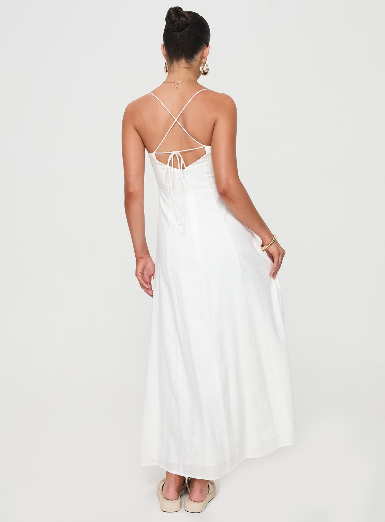 Brightwell Maxi Dress White - women's maxi dress by Ellevoria - view 5