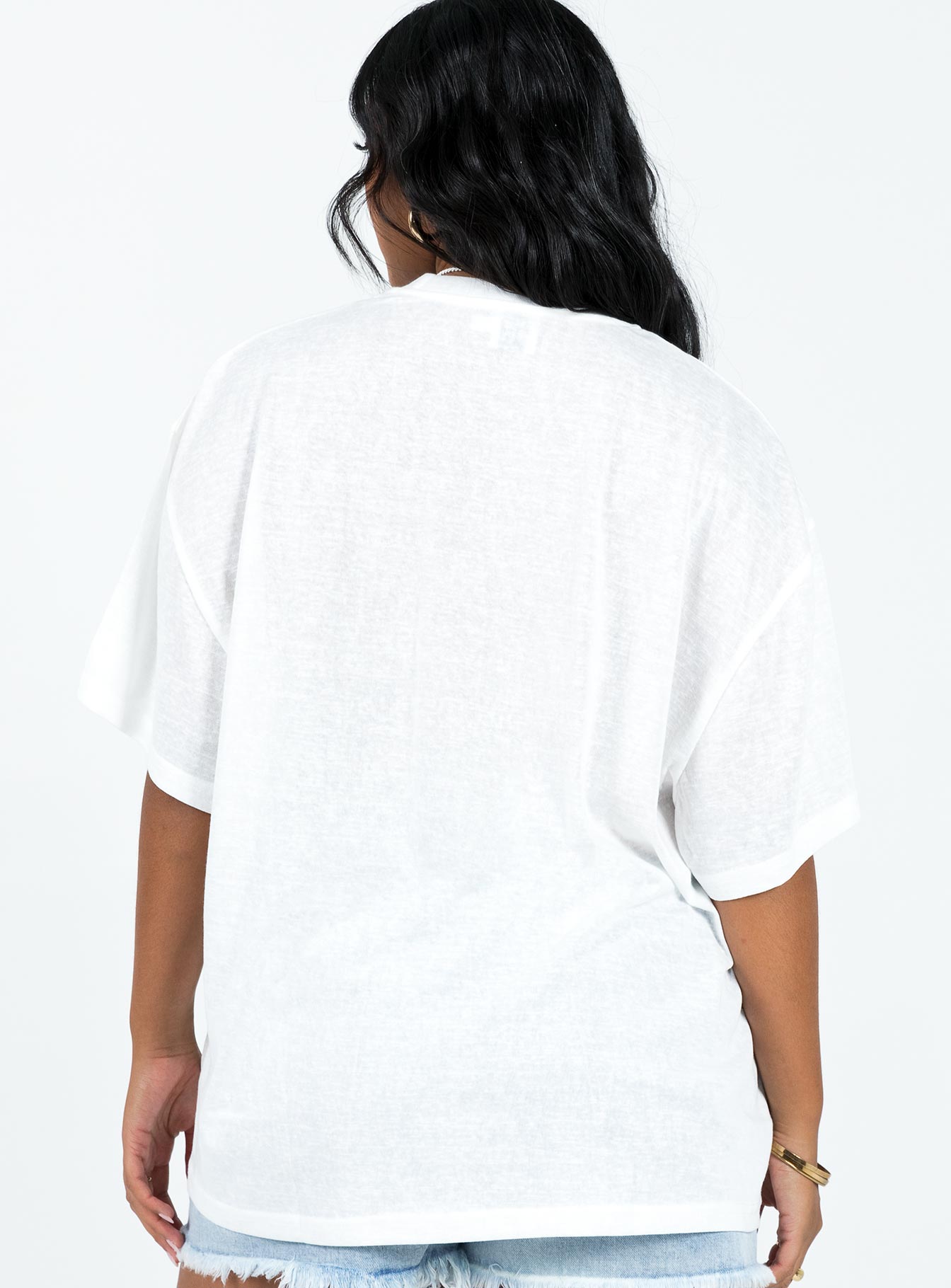 Martini Oversized Tee White - women's top by Ellevoria - view 5