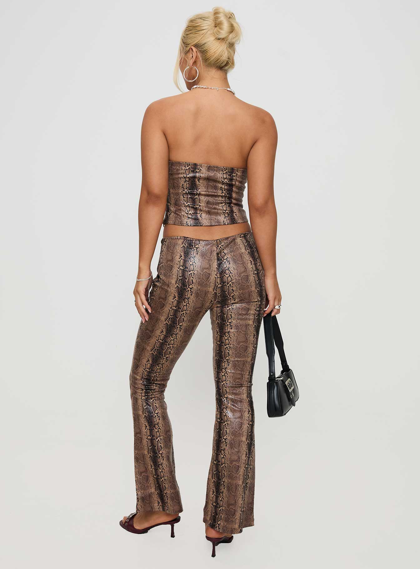 Slither Pants Snake Print women's pant set by Ellevoria