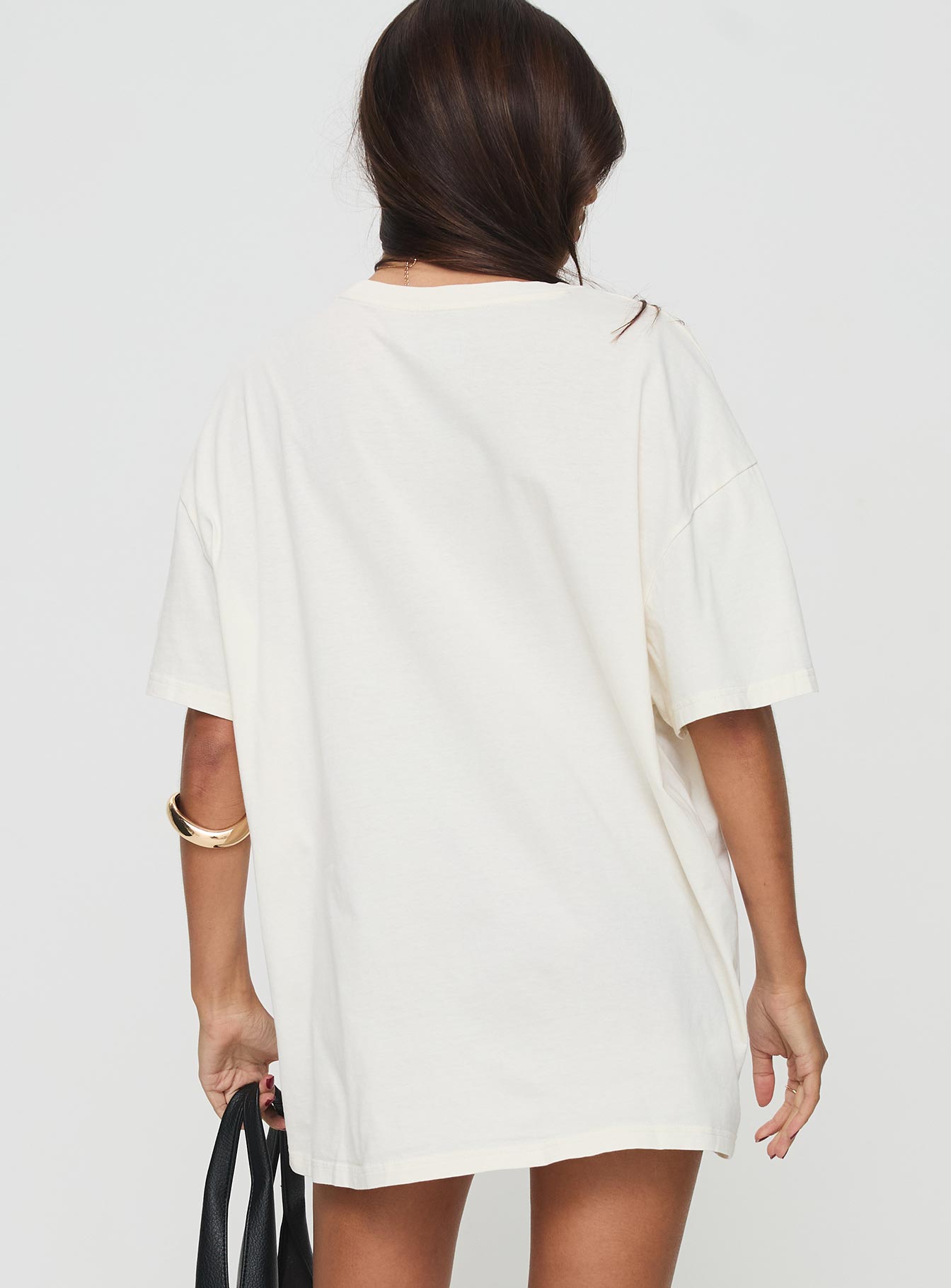 Kewpie Angel Vs Devil Oversized Tee White - women's top by Ellevoria - view 5