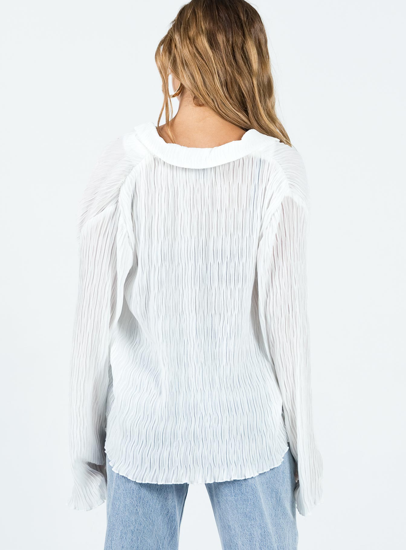 Selma Shirt White - women's shirt by Ellevoria - view 5