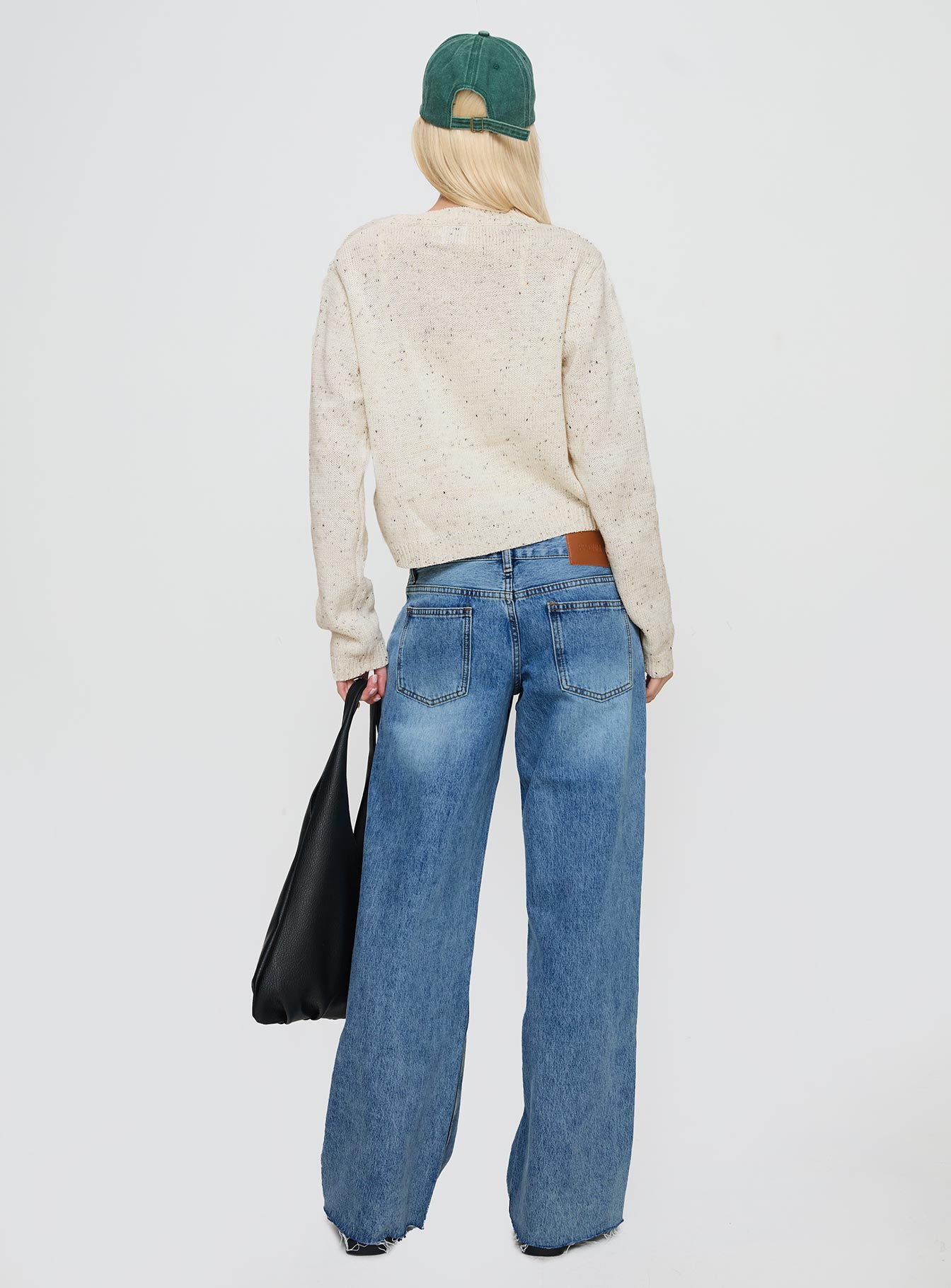 Sabryna Low Rise Straight Leg Jeans Blue women's denim jeans by Ellevoria