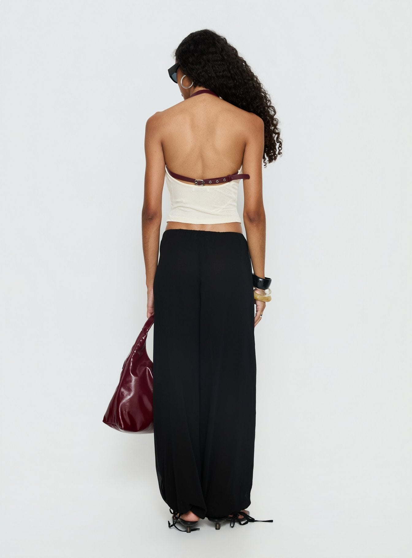 Moondancer Balloon Pants Black - loose fit women's bottoms by Ellevoria