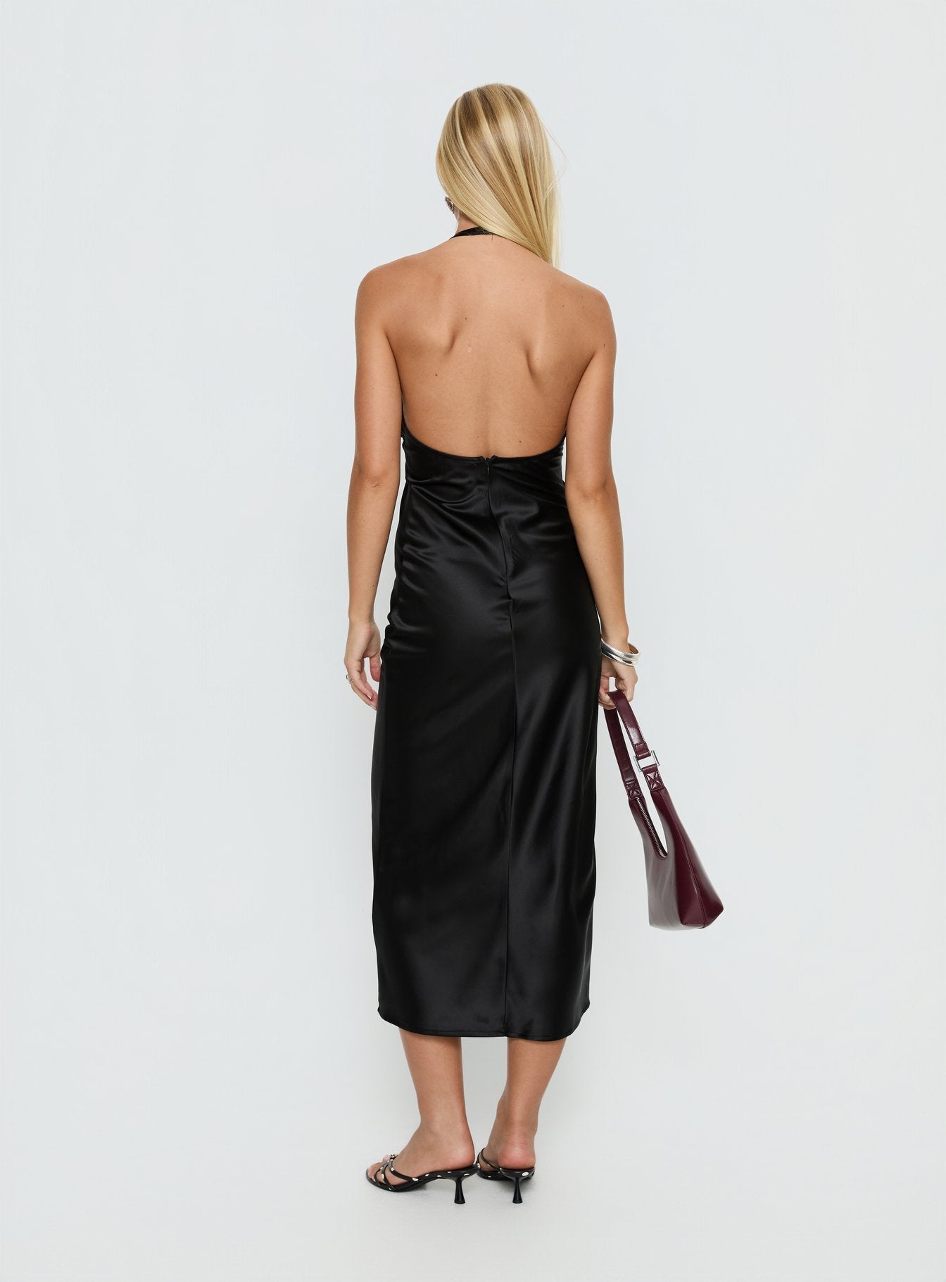 Jessamyn Halter Maxi Dress Black - women's maxi dress by Ellevoria - view 4